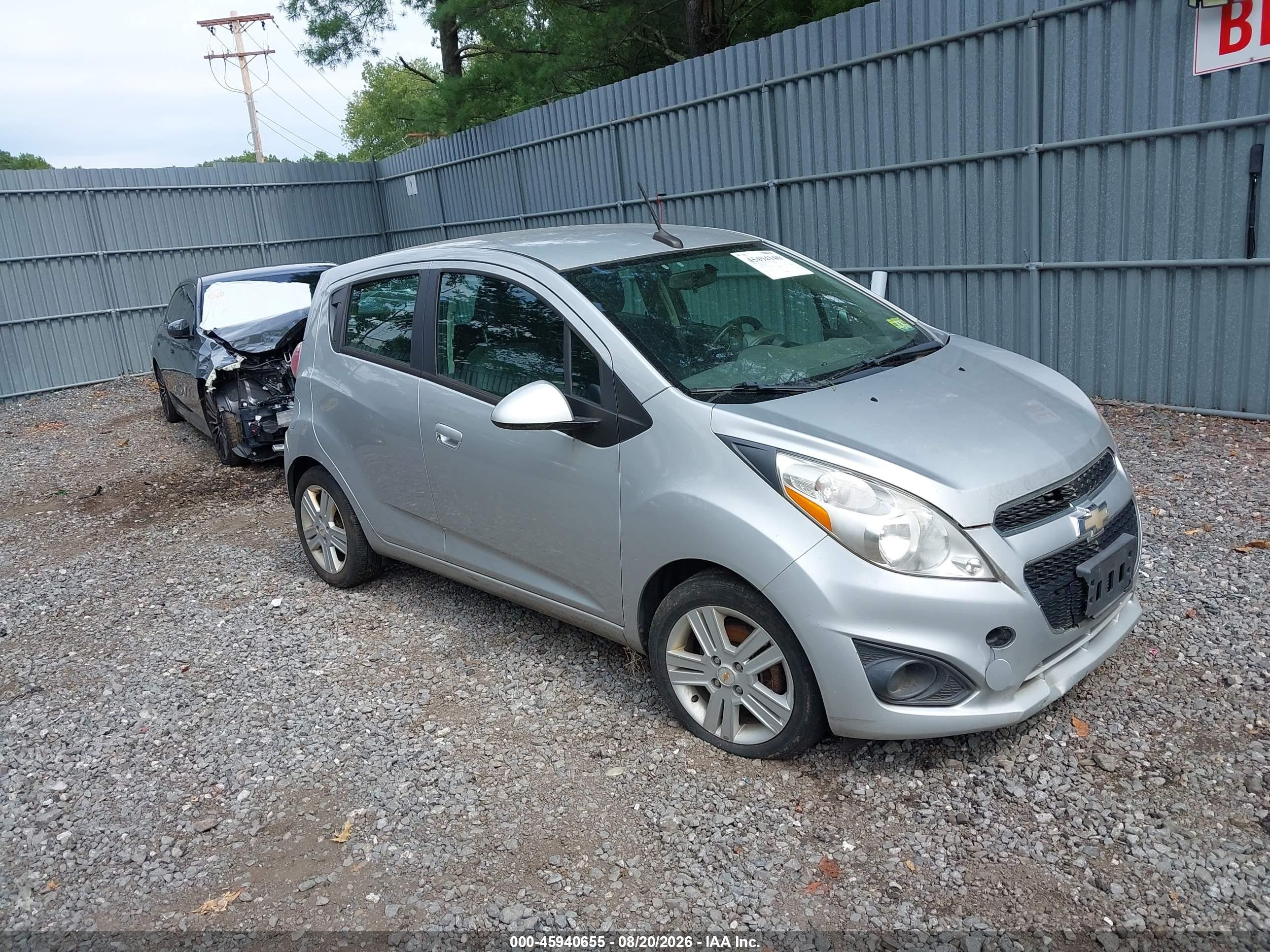 2014 Chevrolet Spark Ls Auto Silver vin: KL8CB6S99EC438164