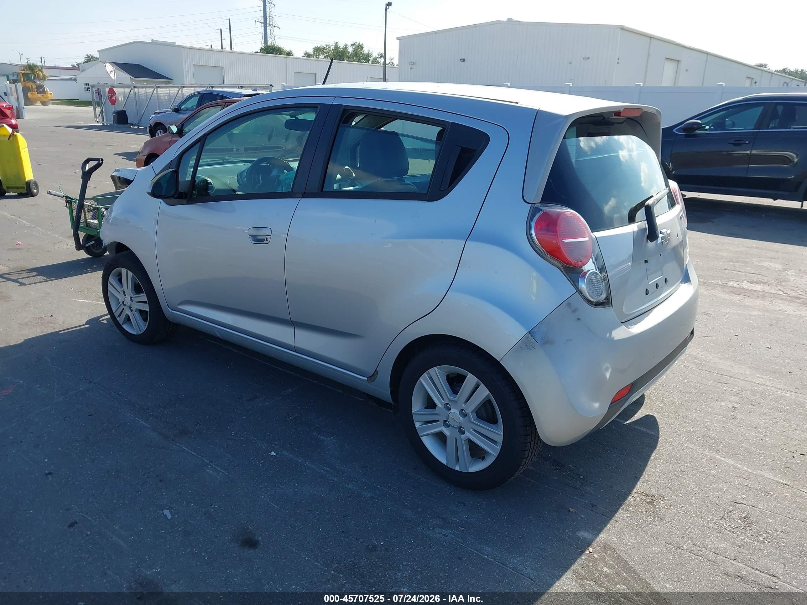 2014 Chevrolet Spark Ls Auto Silver vin: KL8CB6S99EC445325