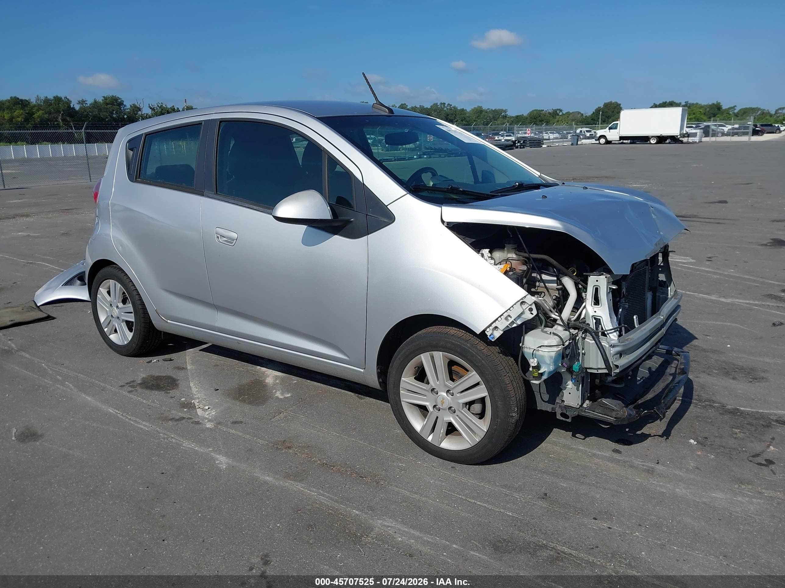 2014 Chevrolet Spark Ls Auto Silver vin: KL8CB6S99EC445325