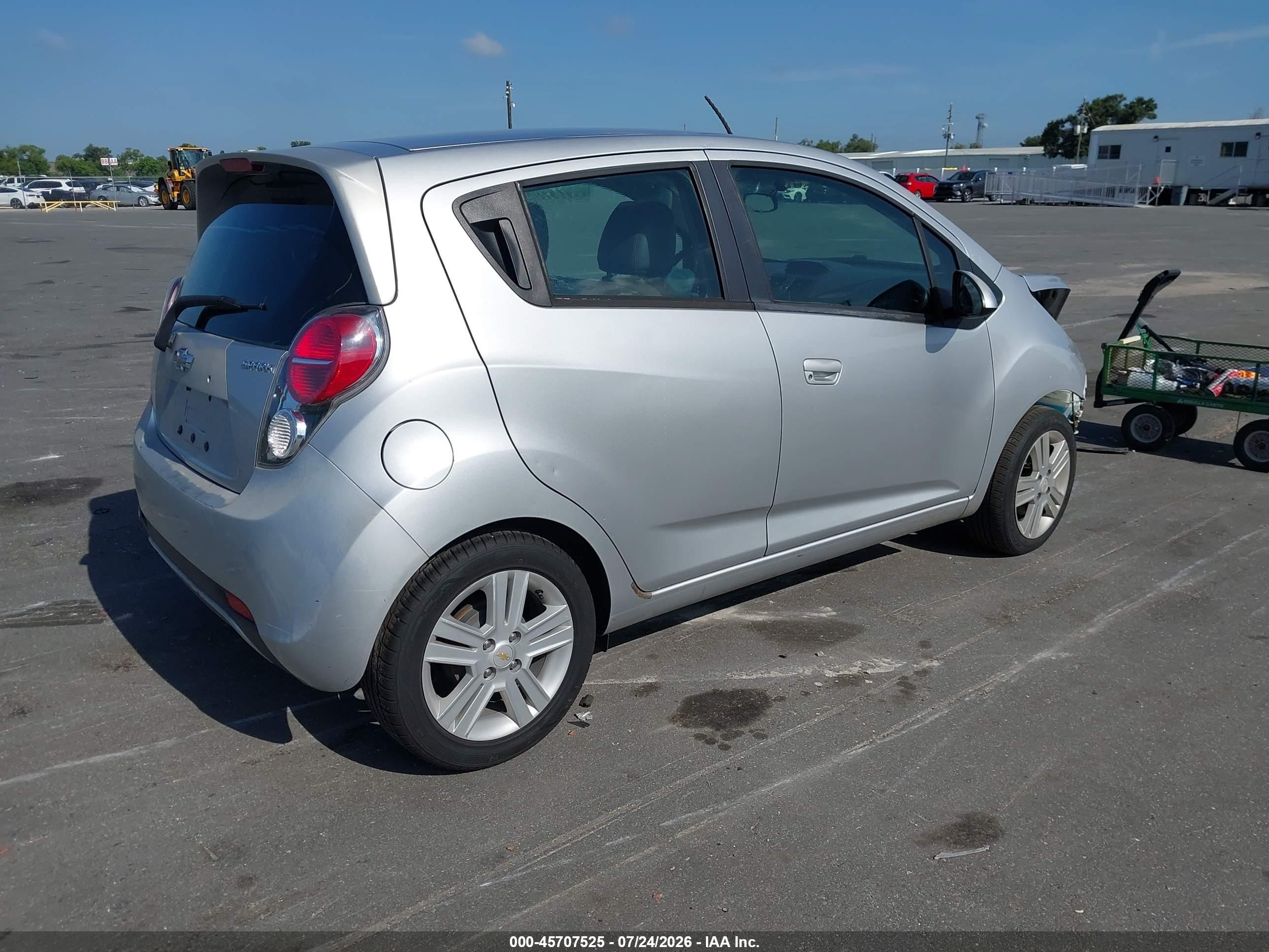 2014 Chevrolet Spark Ls Auto Silver vin: KL8CB6S99EC445325