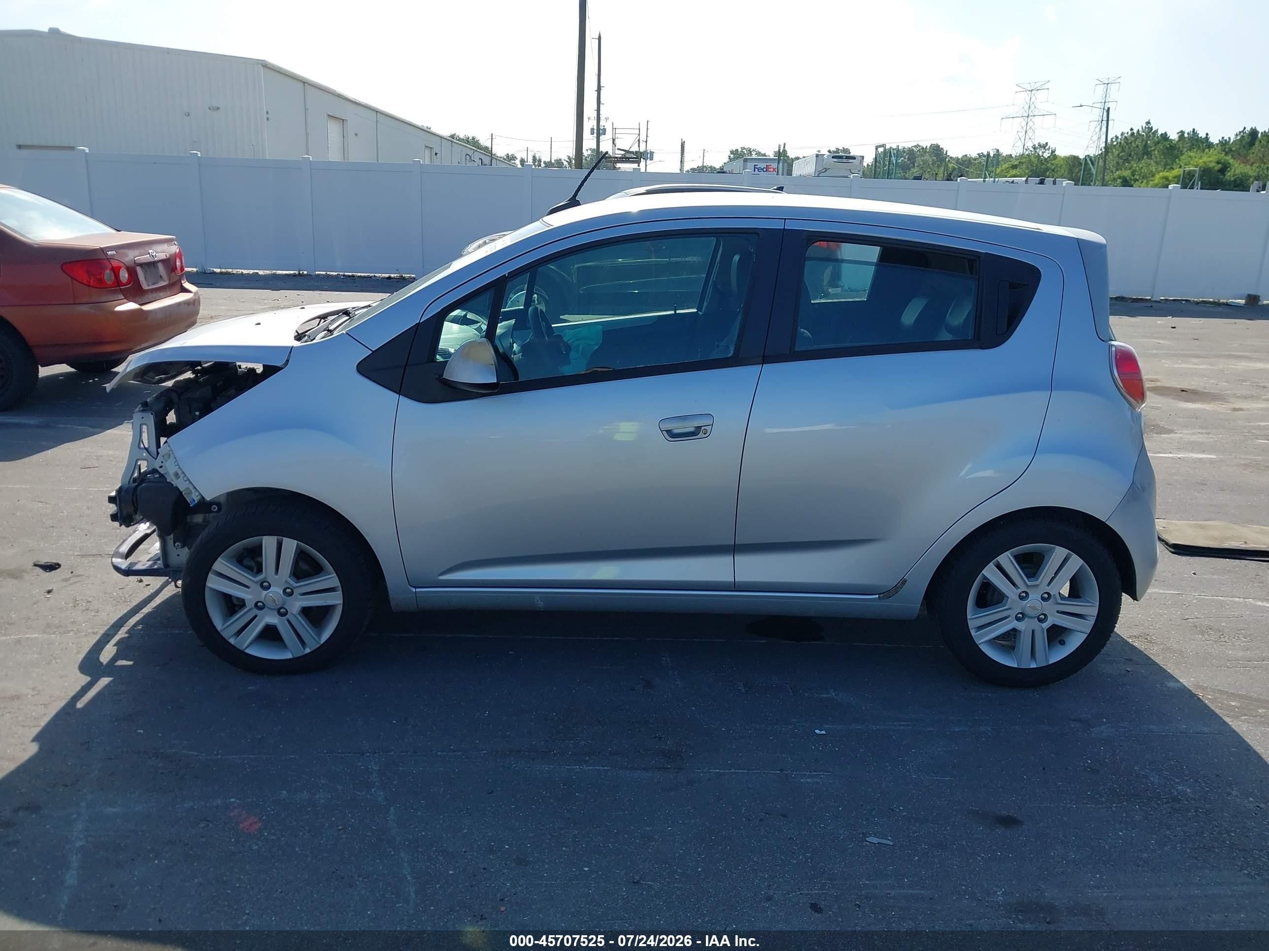 2014 Chevrolet Spark Ls Auto Silver vin: KL8CB6S99EC445325