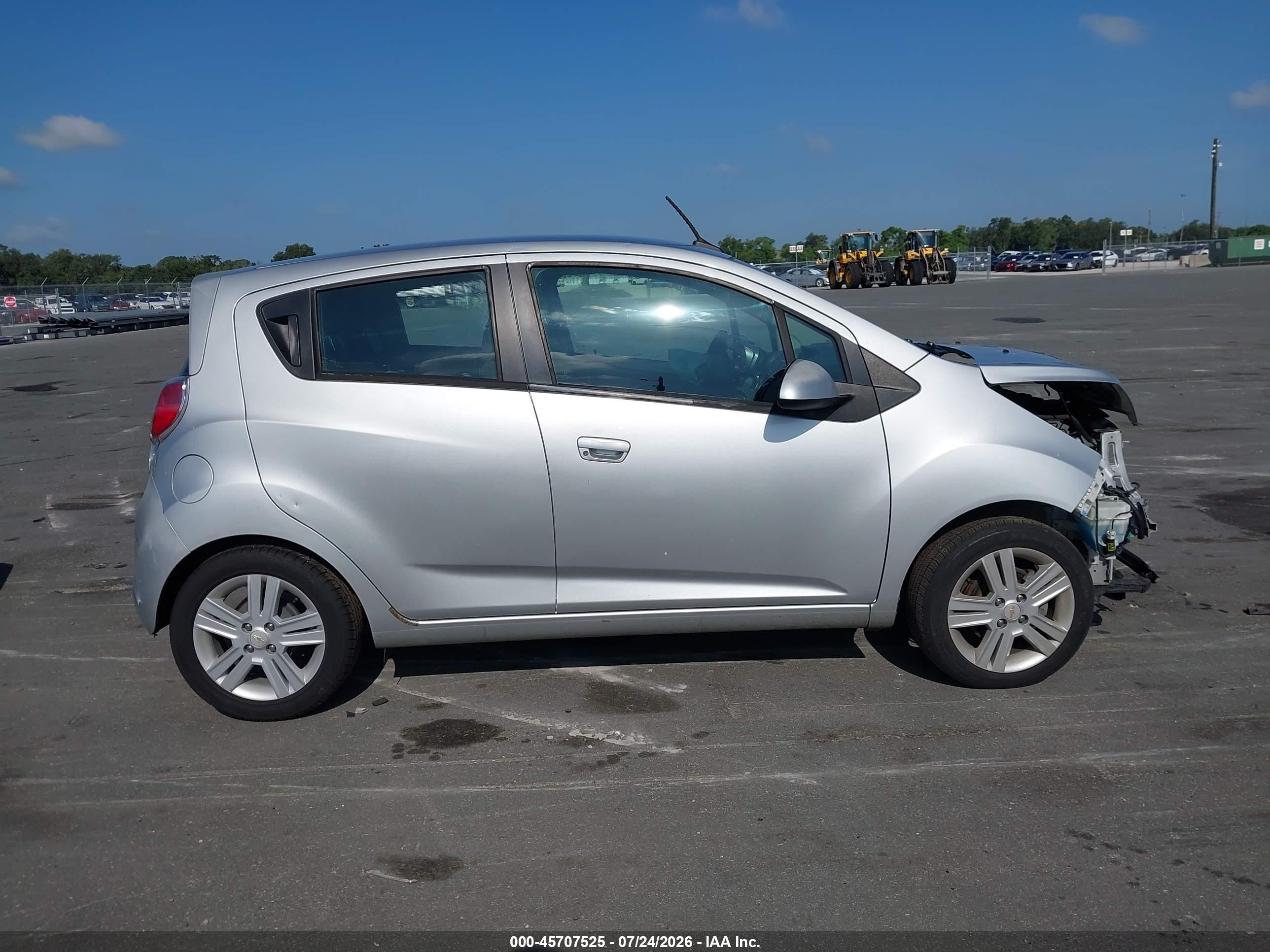2014 Chevrolet Spark Ls Auto Silver vin: KL8CB6S99EC445325