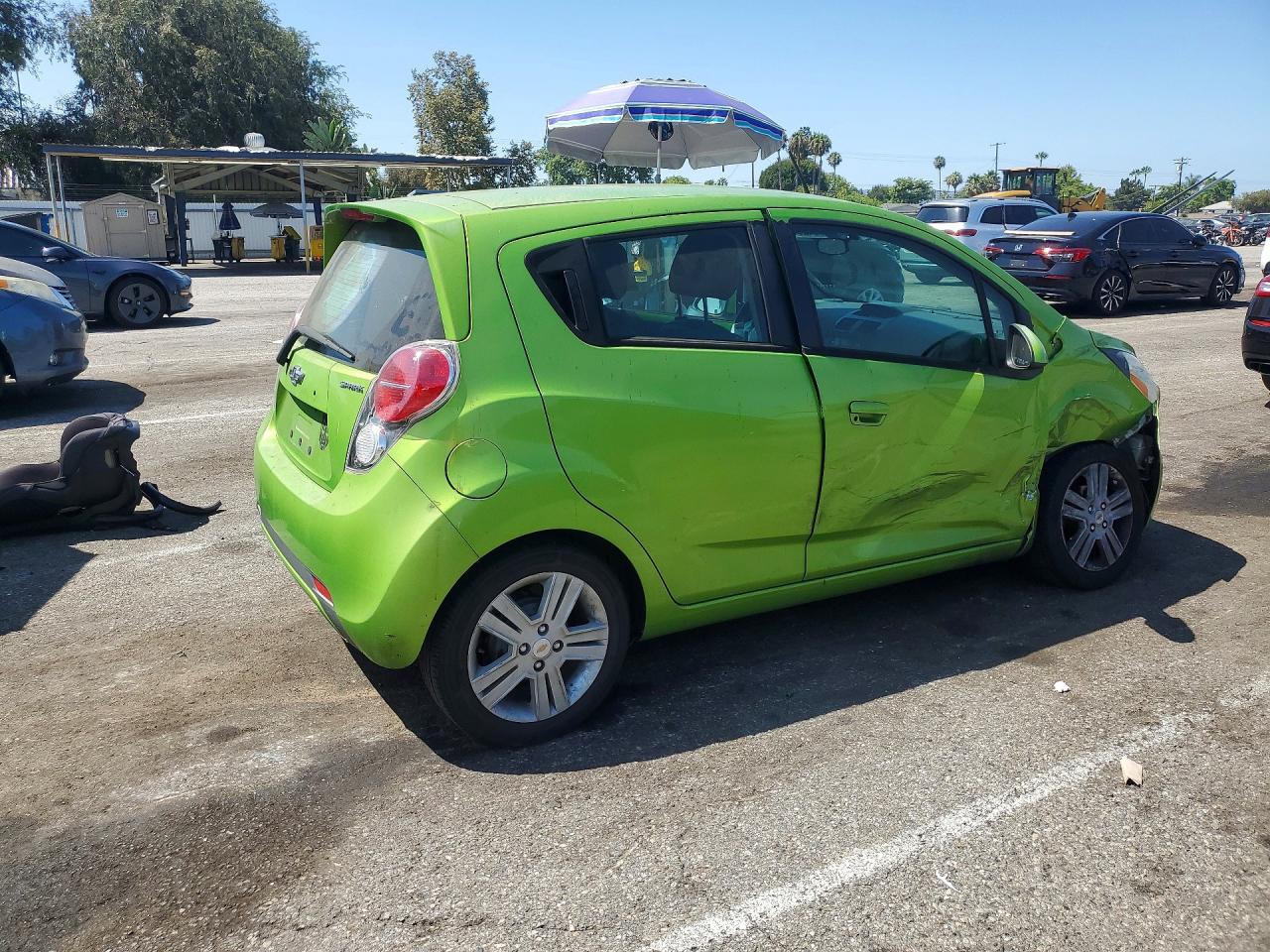 2014 Chevrolet Spark Ls Green vin: KL8CB6S99EC541424