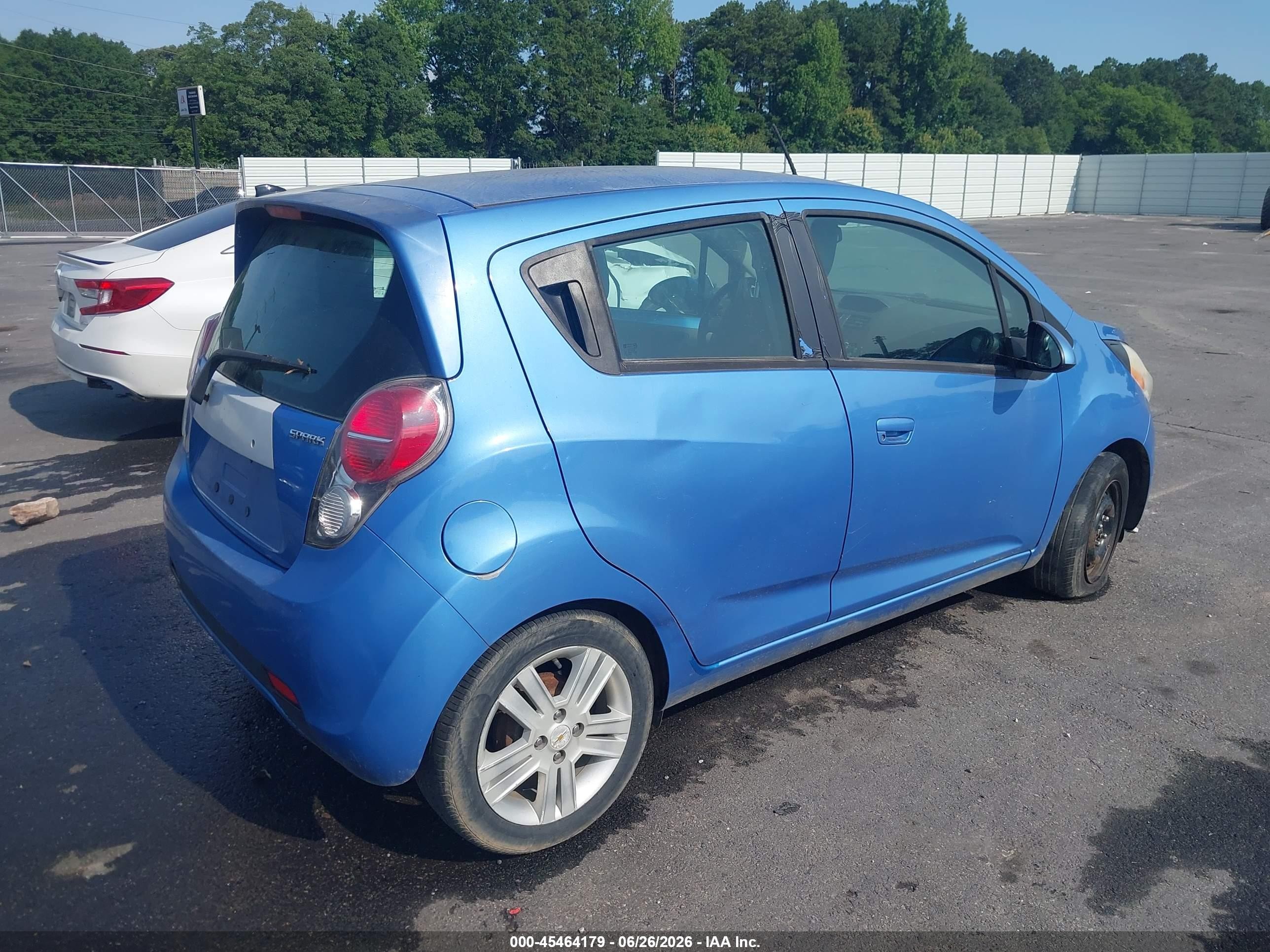 2014 Chevrolet Spark Ls Auto Blue vin: KL8CB6S99EC578473