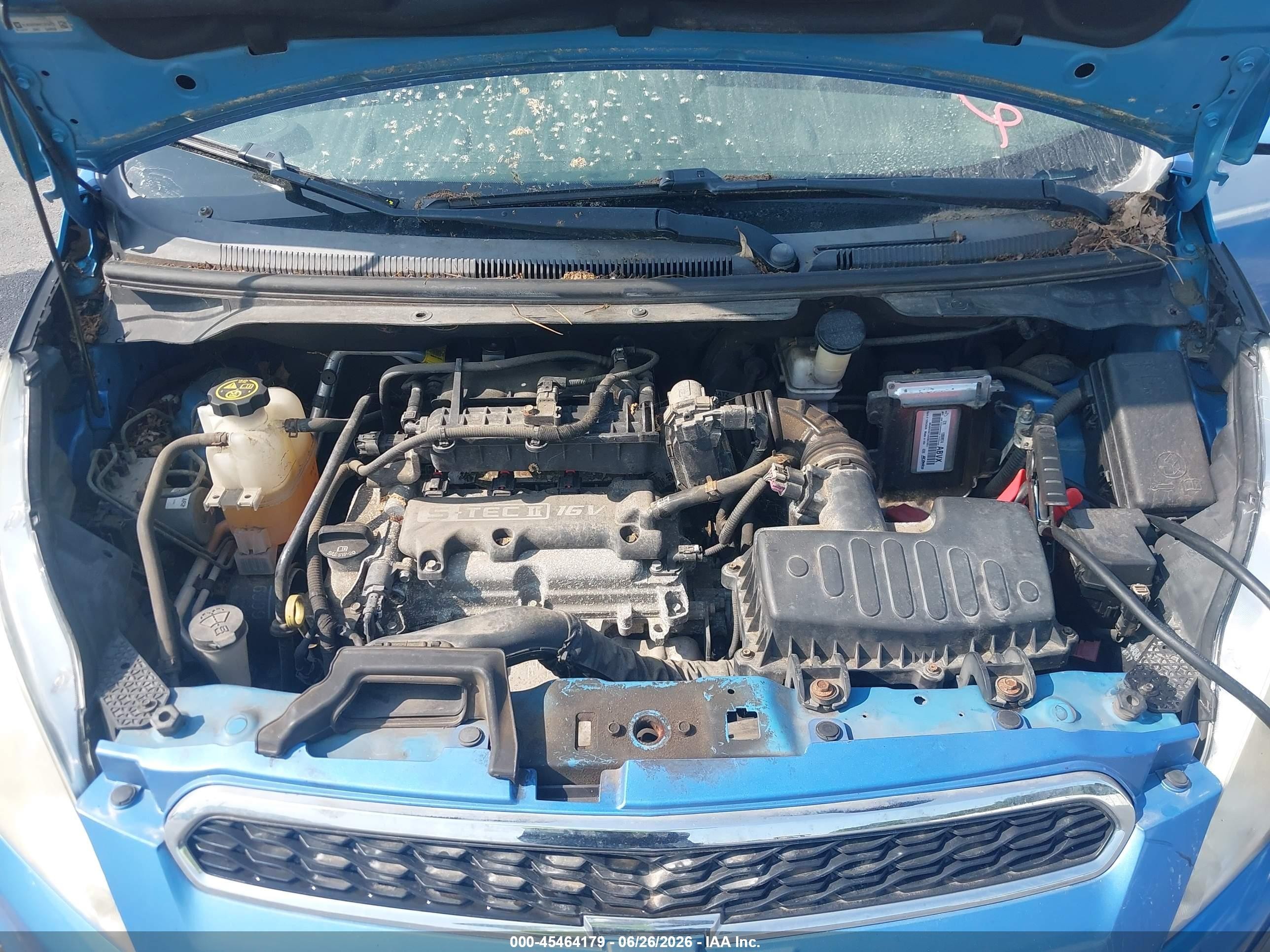 2014 Chevrolet Spark Ls Auto Blue vin: KL8CB6S99EC578473