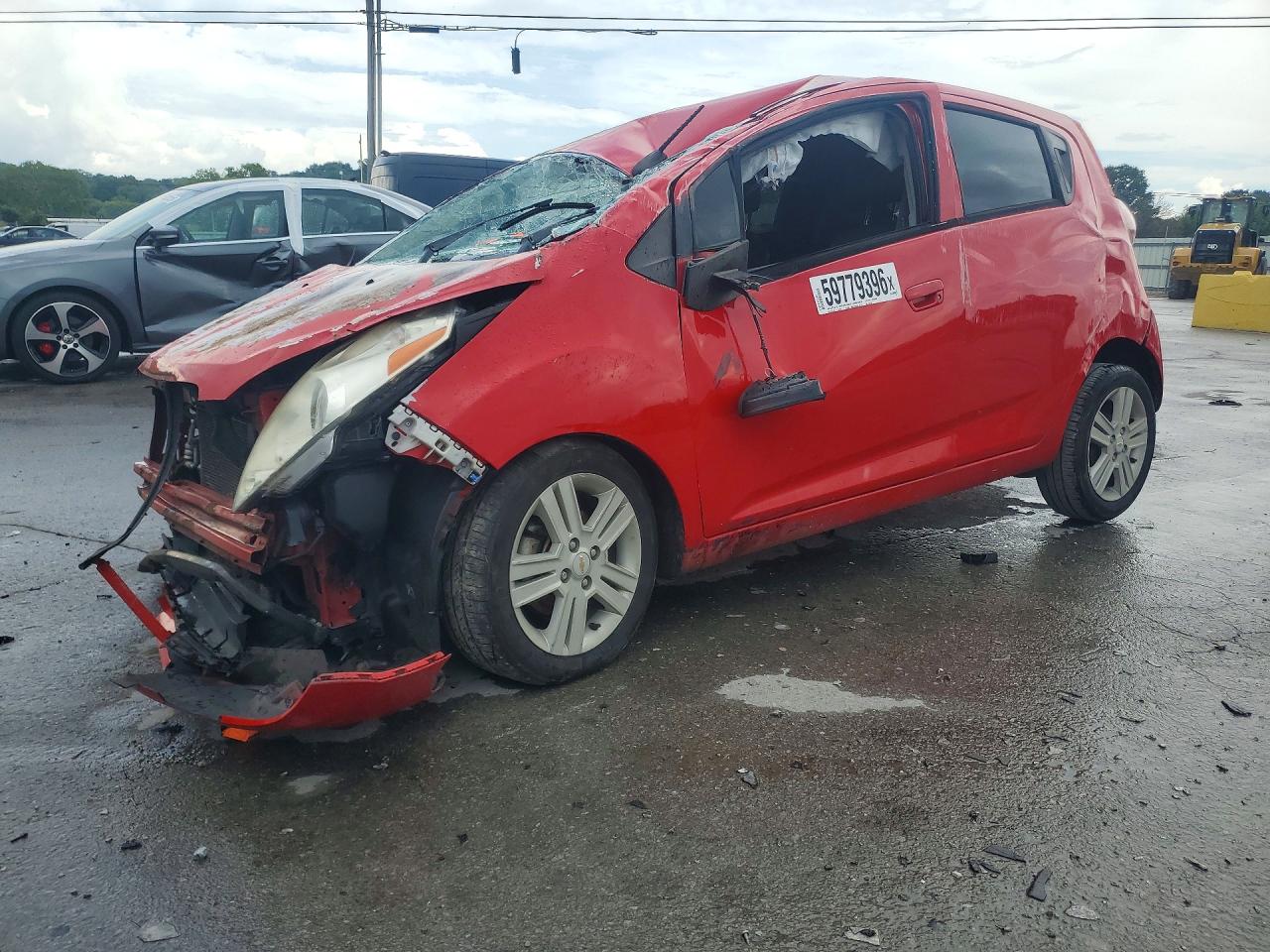 2014 Chevrolet Spark Ls Red vin: KL8CB6S99EC591448