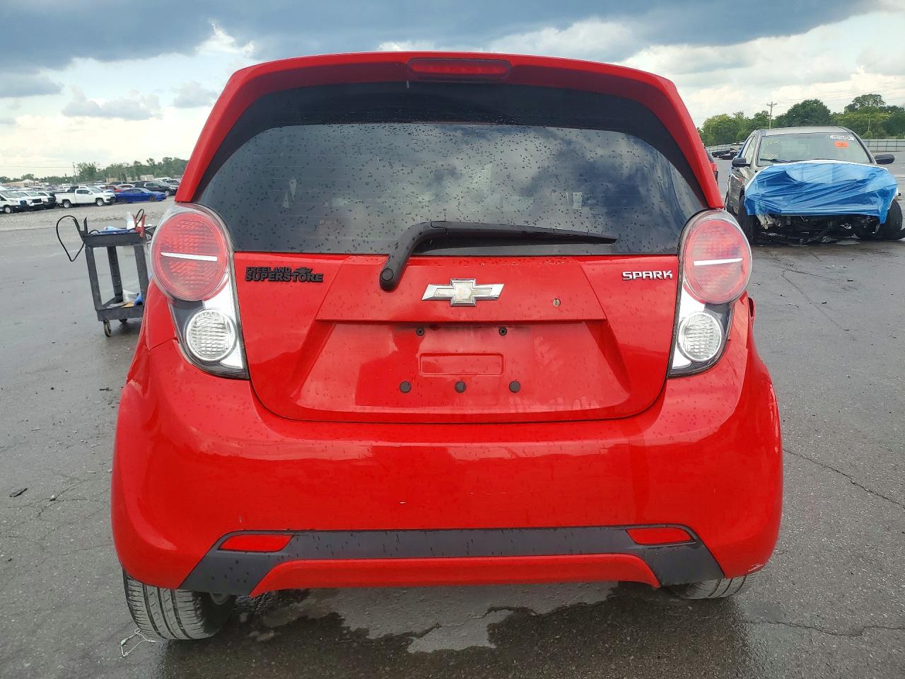 2014 Chevrolet Spark Ls Red vin: KL8CB6S99EC591448