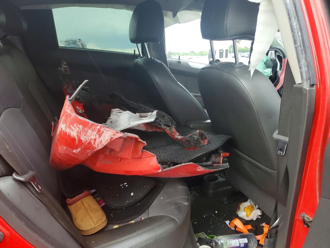 2014 Chevrolet Spark Ls Red vin: KL8CB6S99EC591448
