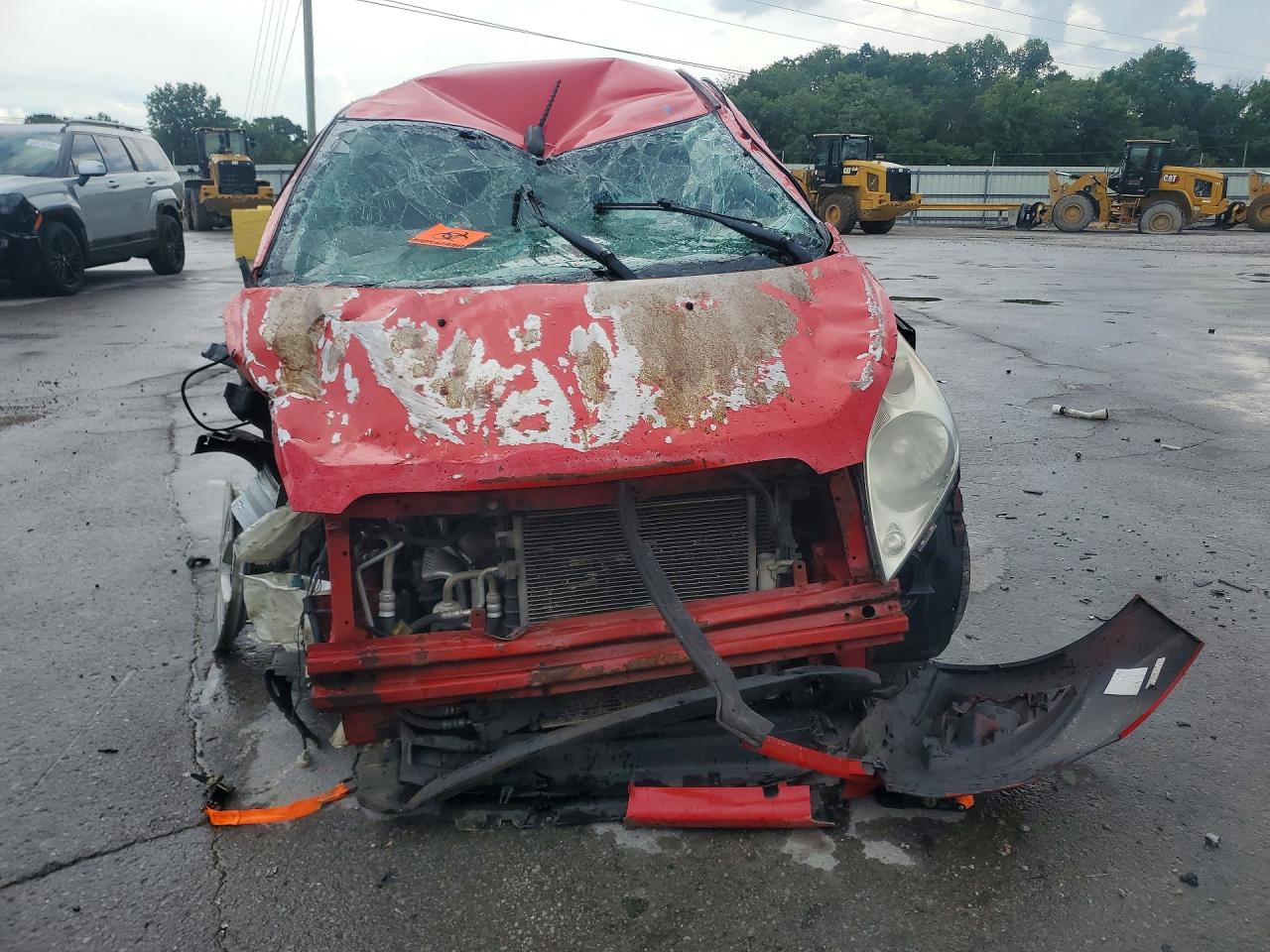 2014 Chevrolet Spark Ls Red vin: KL8CB6S99EC591448