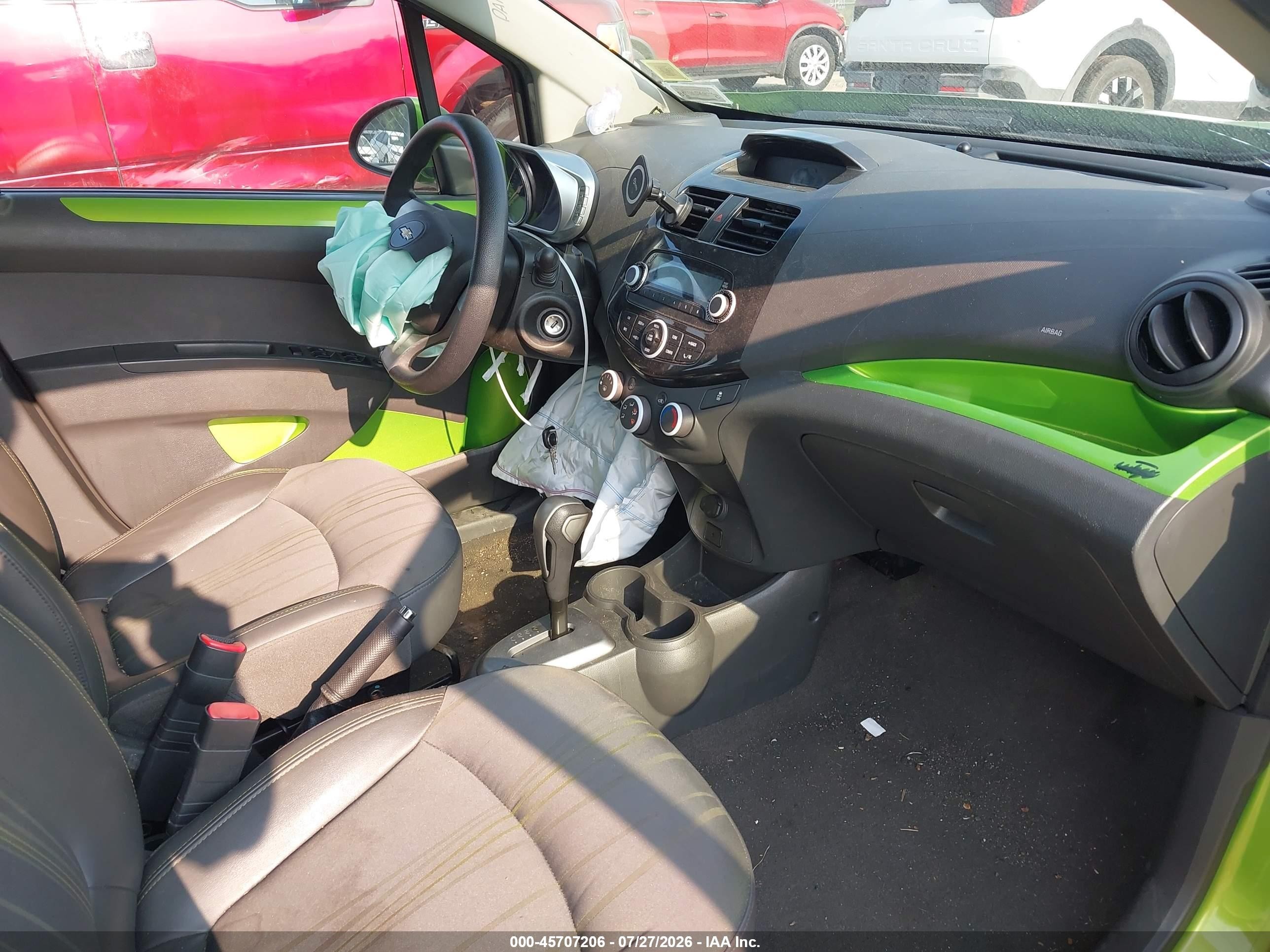 2015 Chevrolet Spark Ls Cvt Green vin: KL8CB6S99FC744203