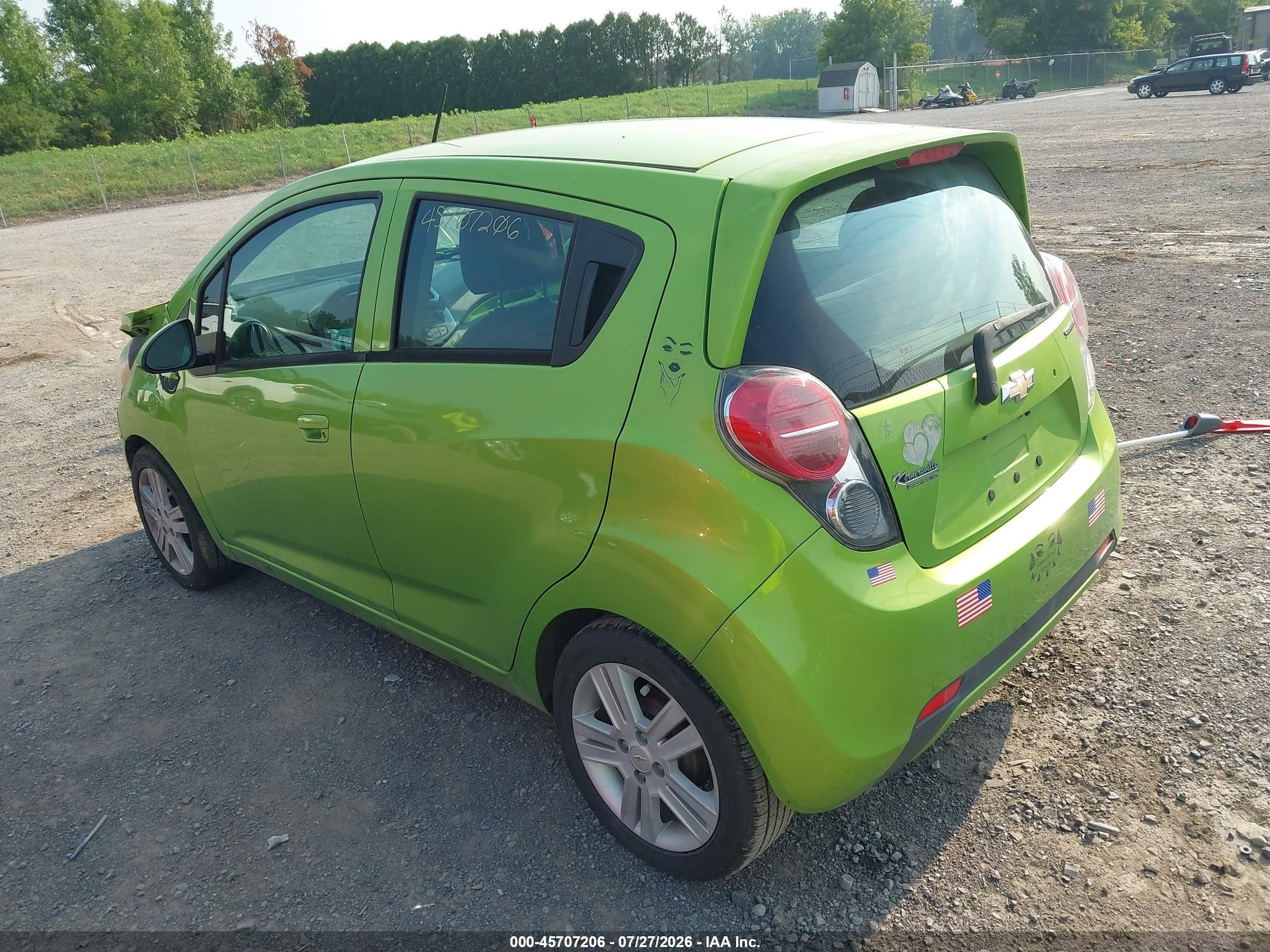 2015 Chevrolet Spark Ls Cvt Green vin: KL8CB6S99FC744203