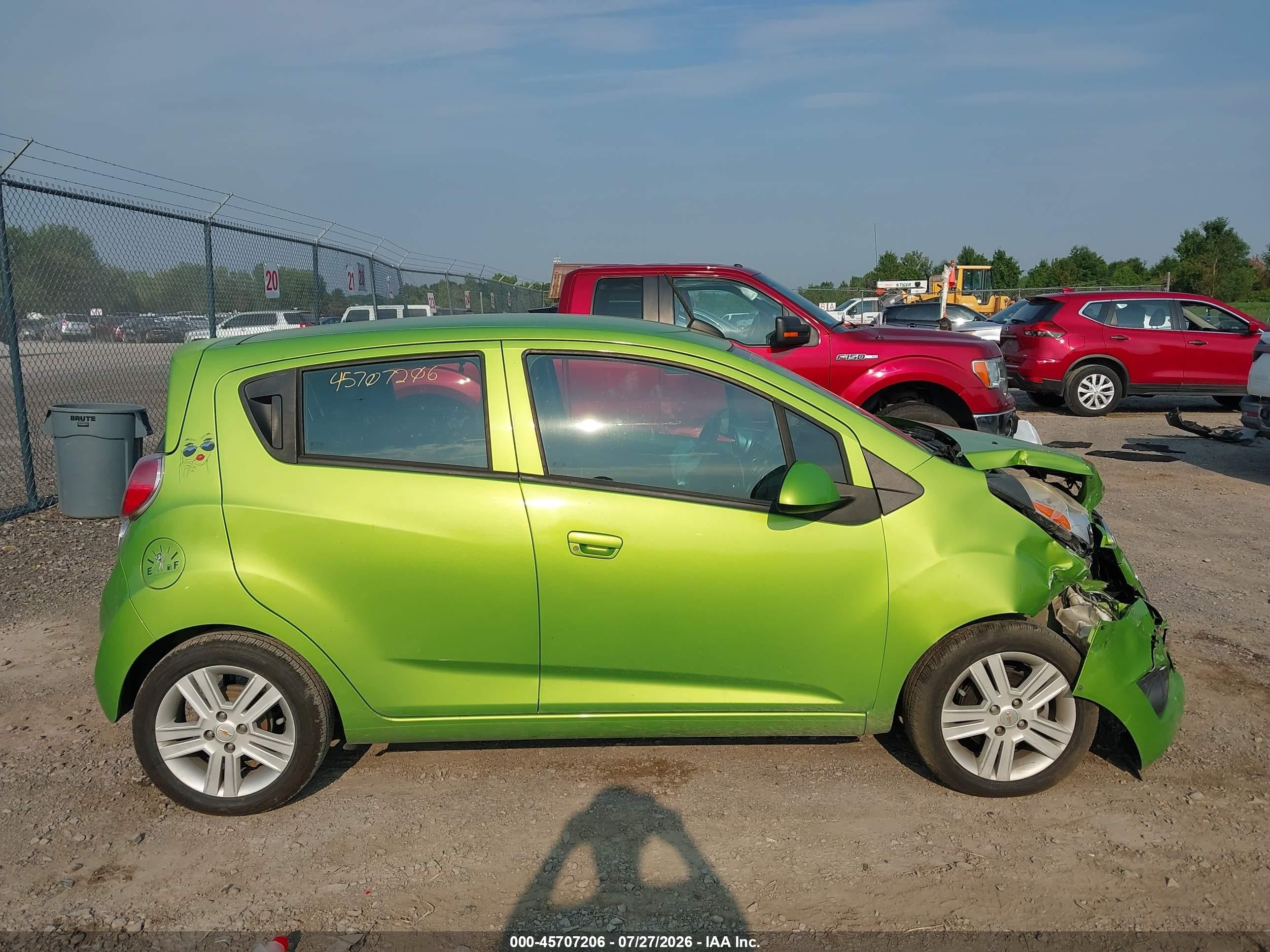 2015 Chevrolet Spark Ls Cvt Green vin: KL8CB6S99FC744203