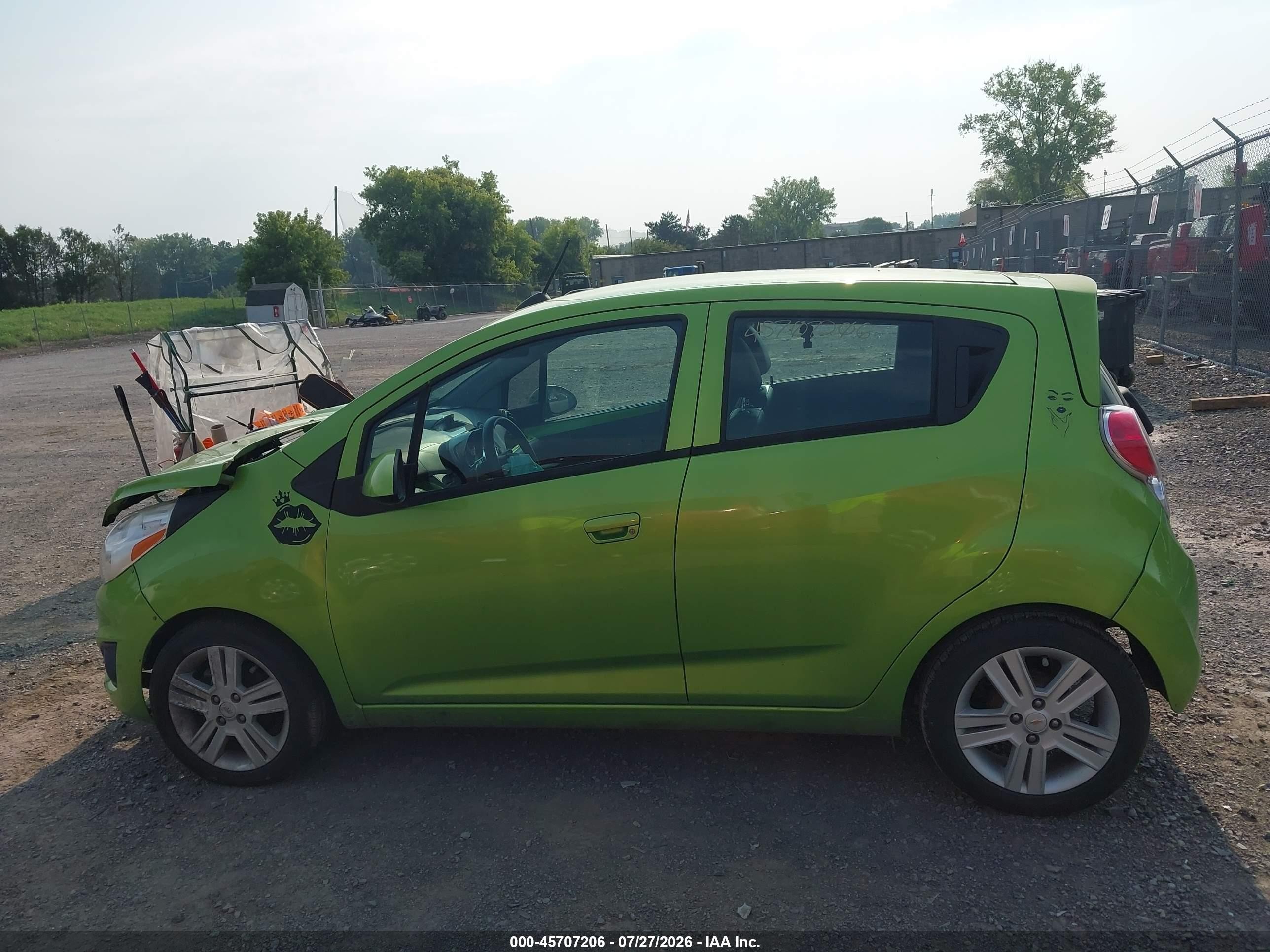 2015 Chevrolet Spark Ls Cvt Green vin: KL8CB6S99FC744203