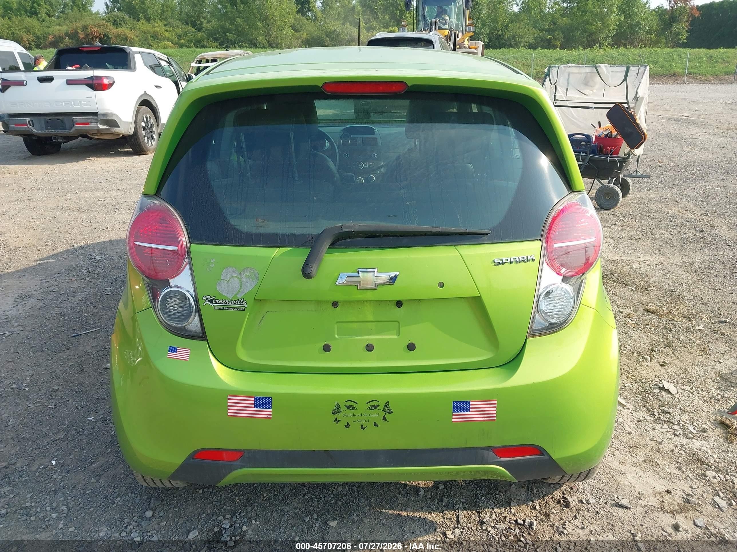 2015 Chevrolet Spark Ls Cvt Green vin: KL8CB6S99FC744203