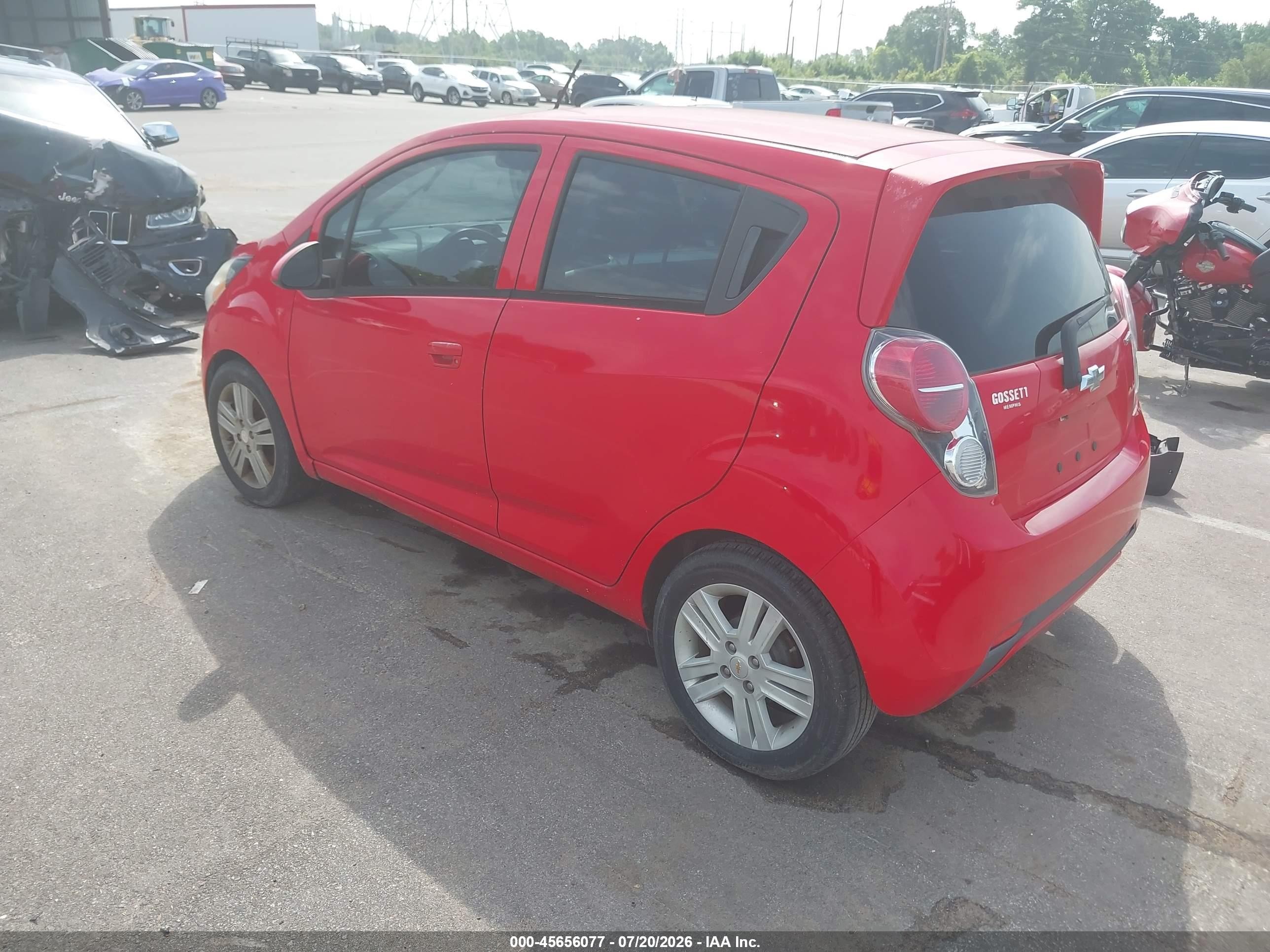 2015 Chevrolet Spark Ls Cvt Red vin: KL8CB6S99FC766220