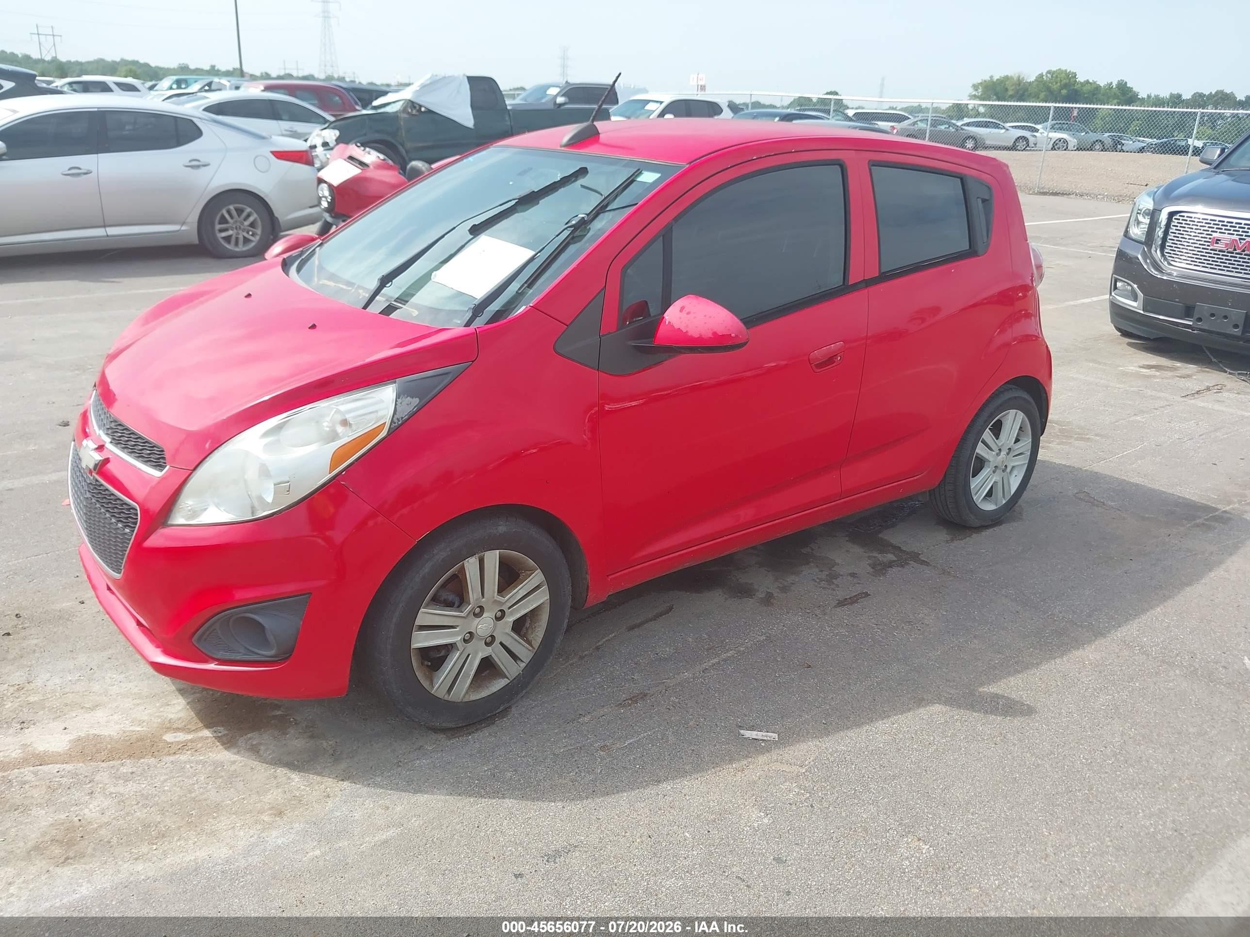 2015 Chevrolet Spark Ls Cvt Red vin: KL8CB6S99FC766220