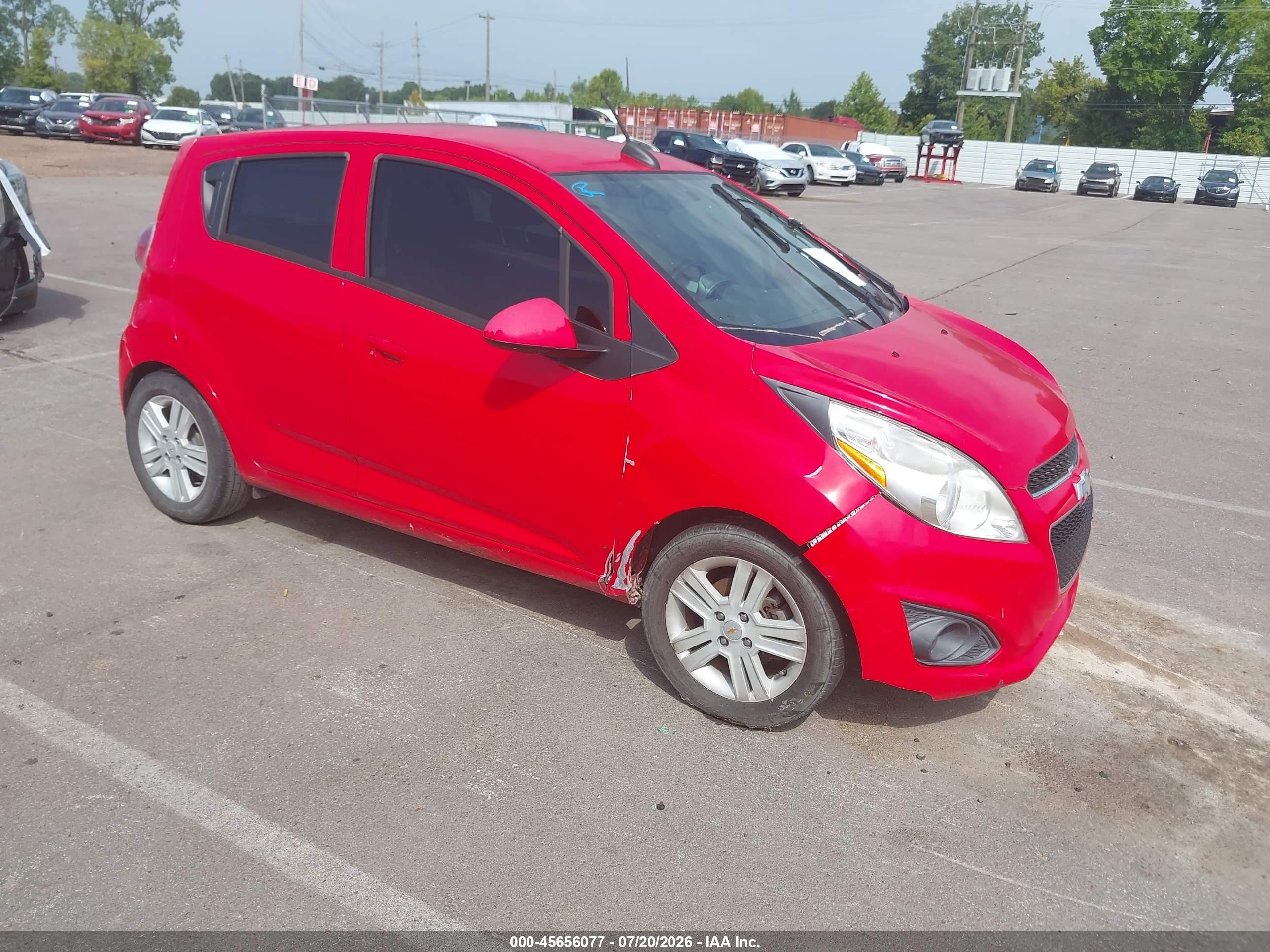 2015 Chevrolet Spark Ls Cvt Red vin: KL8CB6S99FC766220