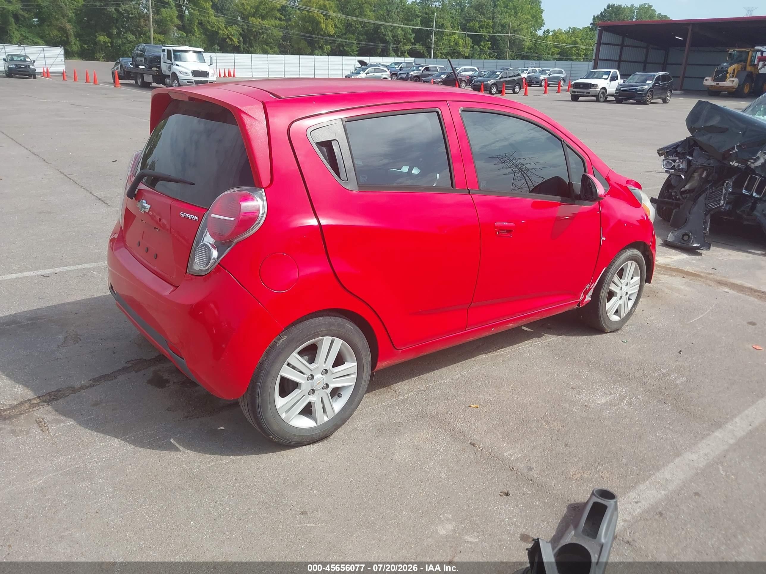 2015 Chevrolet Spark Ls Cvt Red vin: KL8CB6S99FC766220