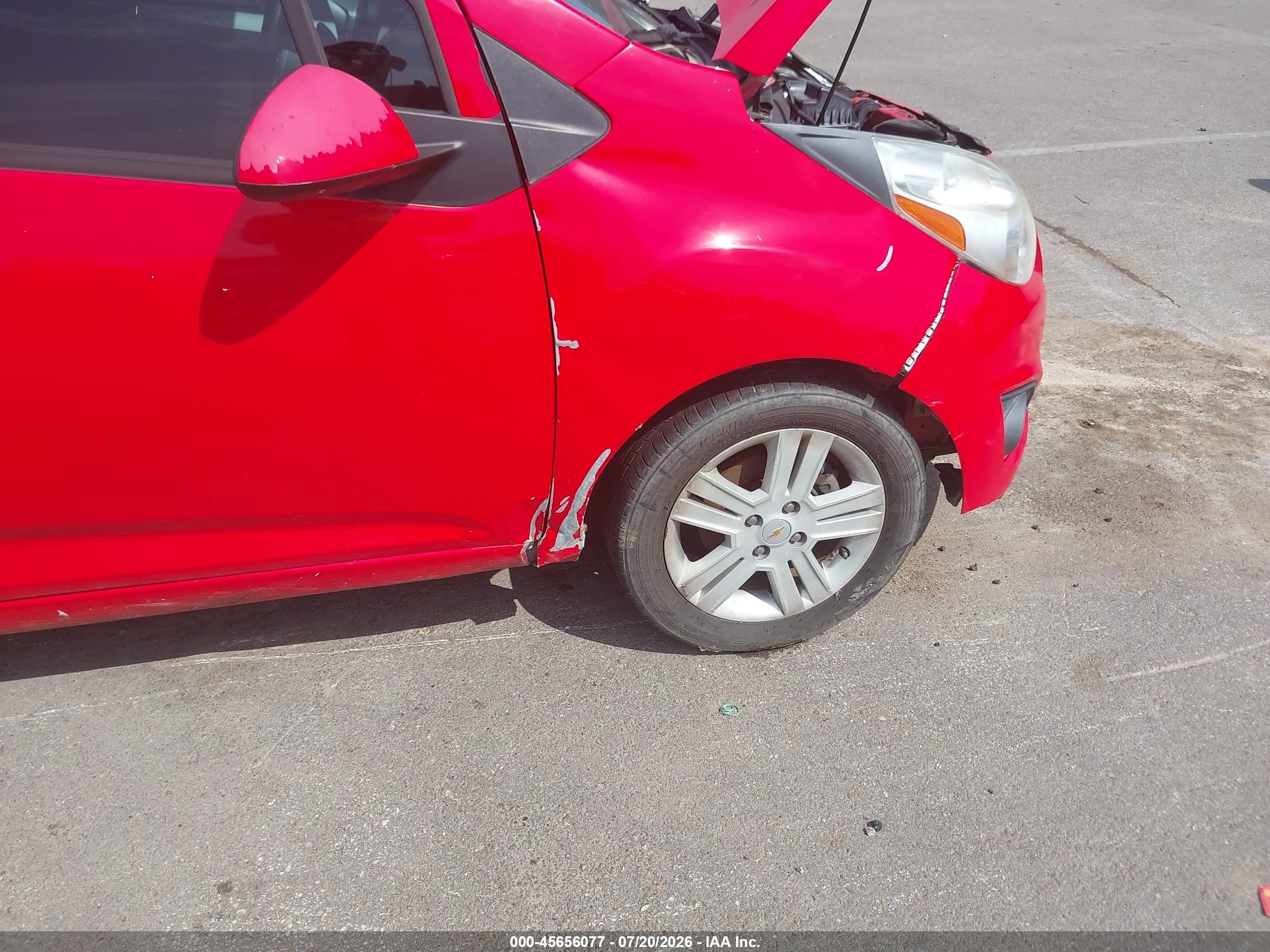 2015 Chevrolet Spark Ls Cvt Red vin: KL8CB6S99FC766220