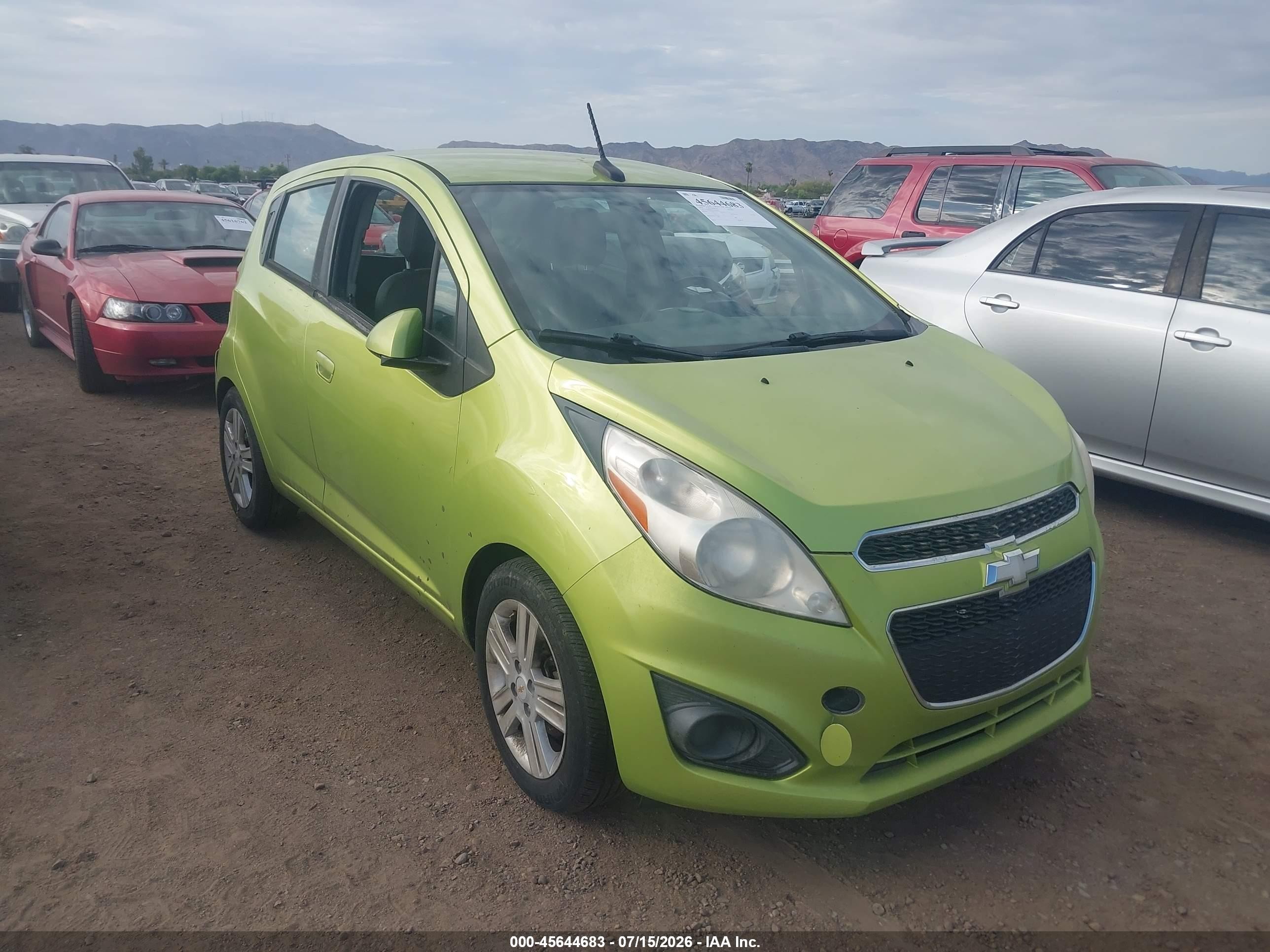2014 Chevrolet Spark Ls Auto Green vin: KL8CB6S9XEC419929