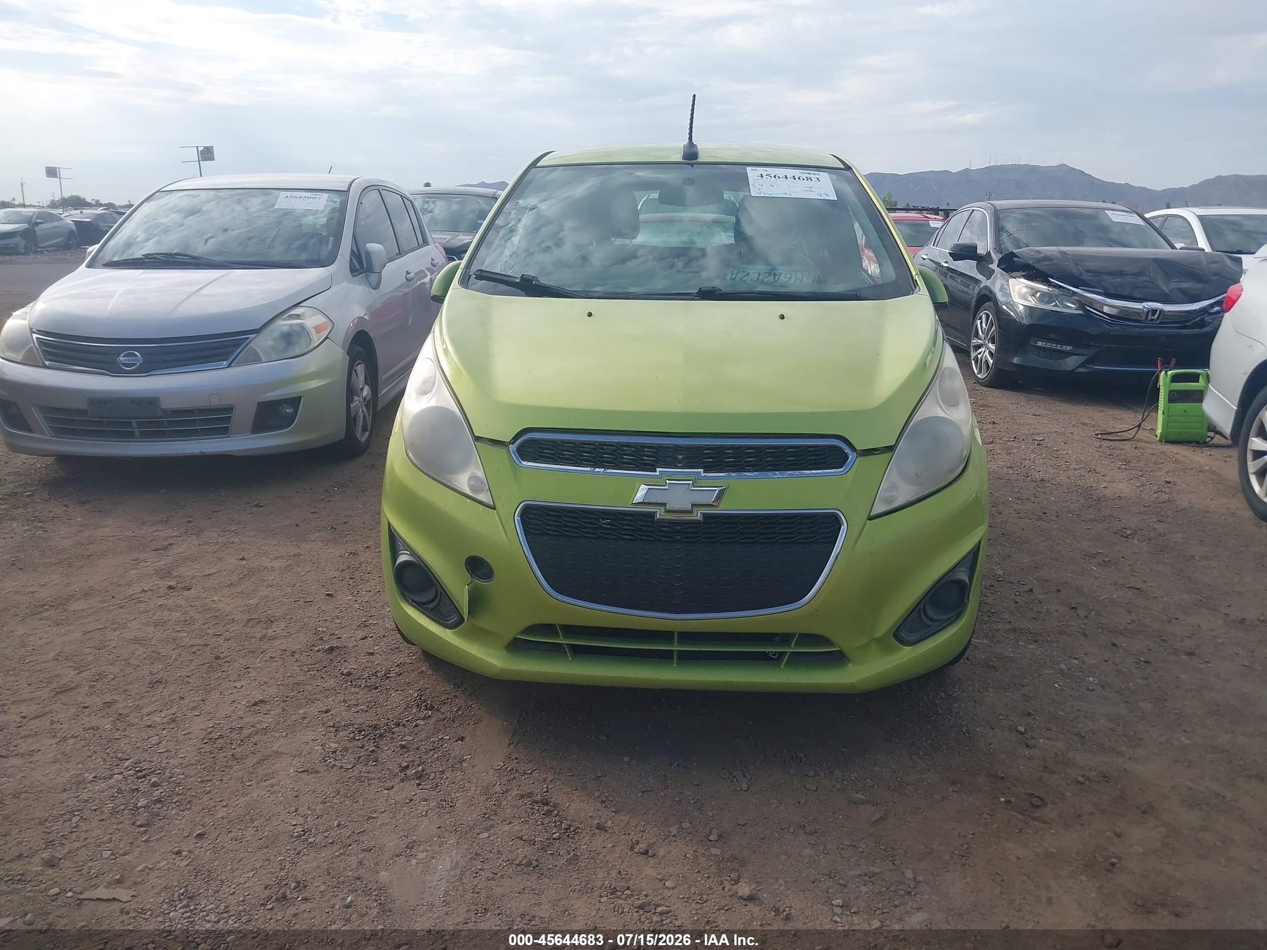 2014 Chevrolet Spark Ls Auto Green vin: KL8CB6S9XEC419929