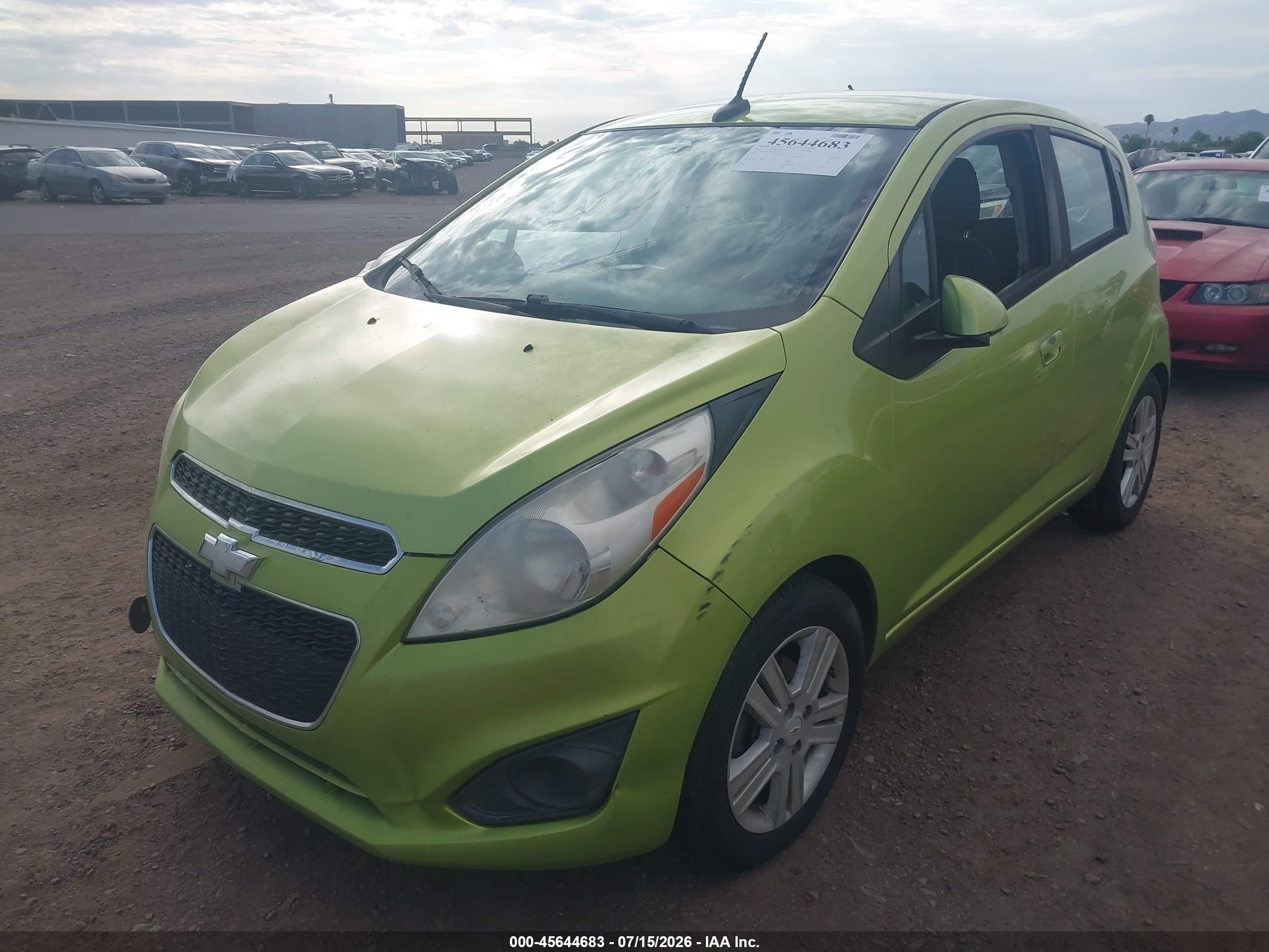 2014 Chevrolet Spark Ls Auto Green vin: KL8CB6S9XEC419929