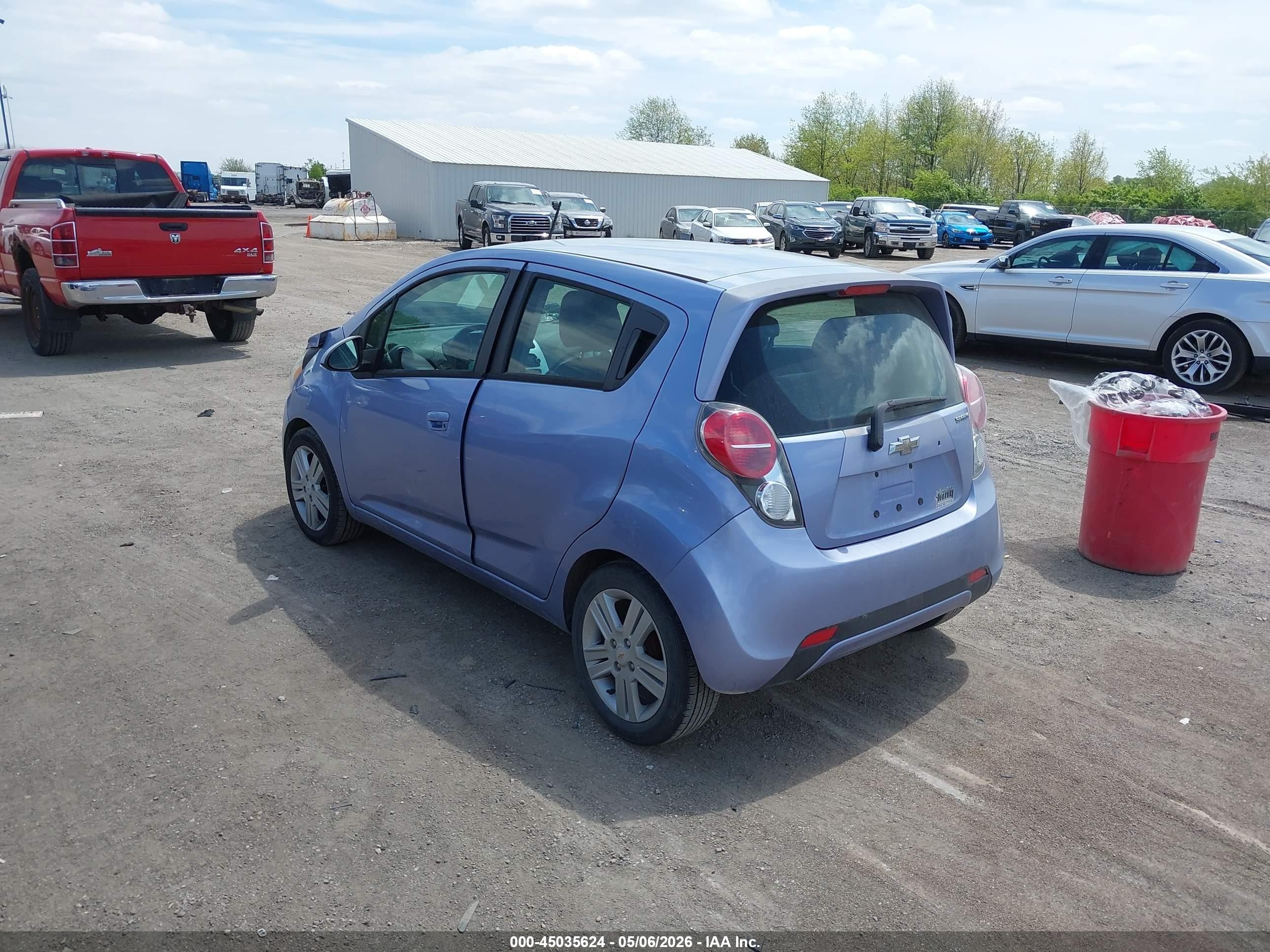 2014 Chevrolet Spark Ls Auto Light Blue vin: KL8CB6S9XEC454681