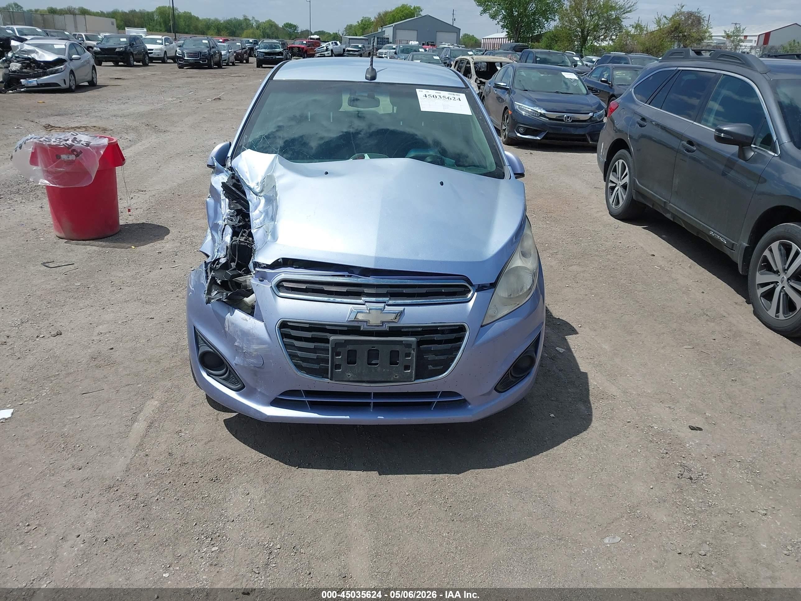2014 Chevrolet Spark Ls Auto Light Blue vin: KL8CB6S9XEC454681