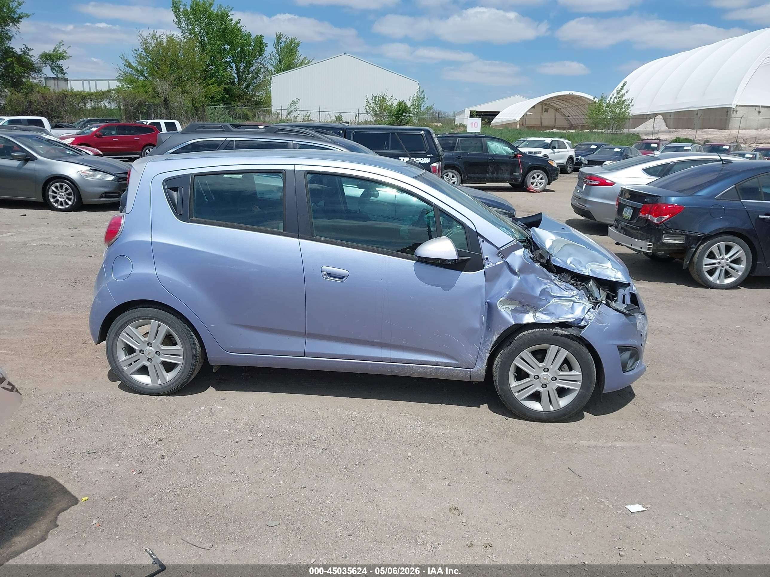 2014 Chevrolet Spark Ls Auto Light Blue vin: KL8CB6S9XEC454681
