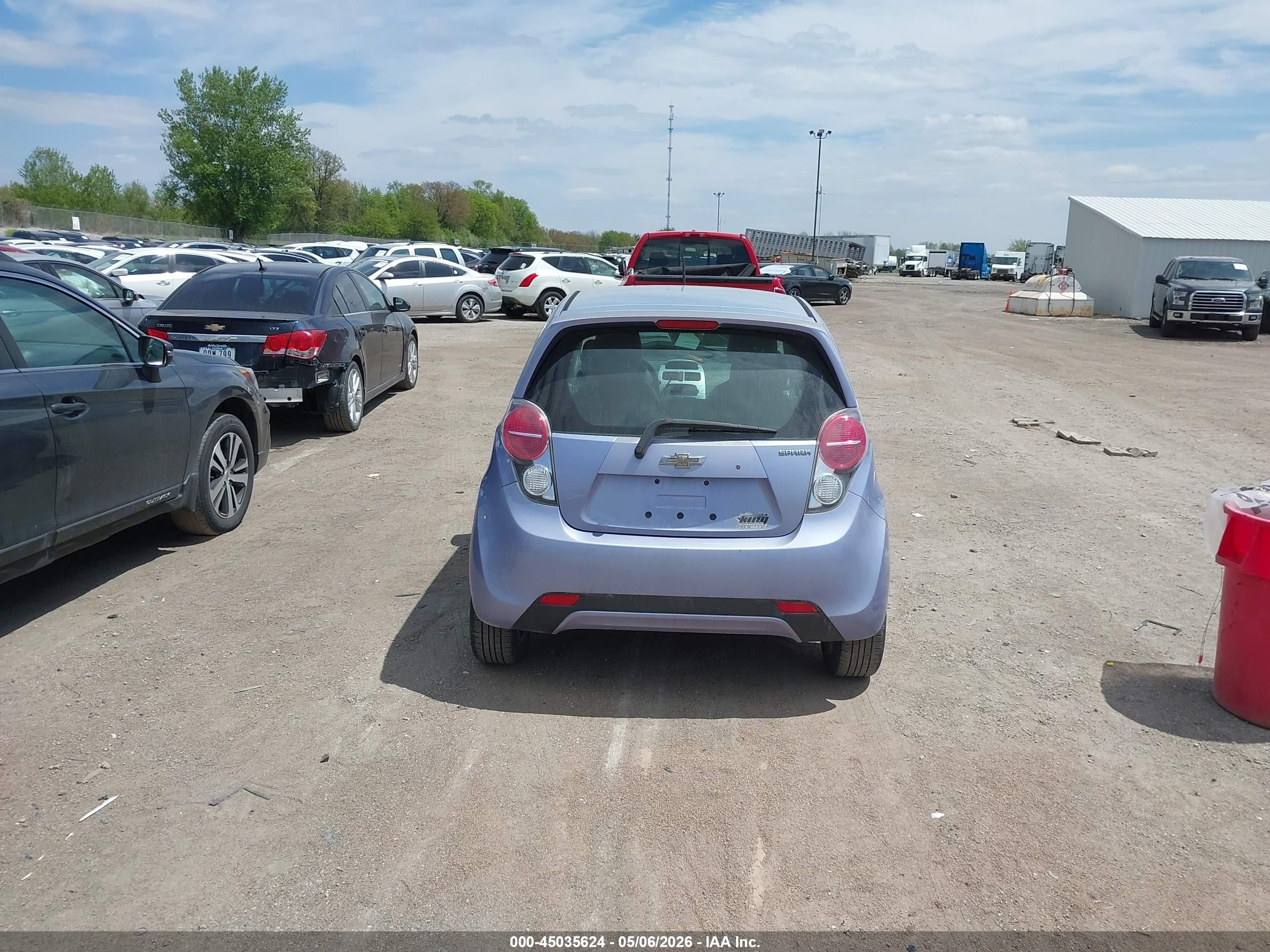 2014 Chevrolet Spark Ls Auto Light Blue vin: KL8CB6S9XEC454681