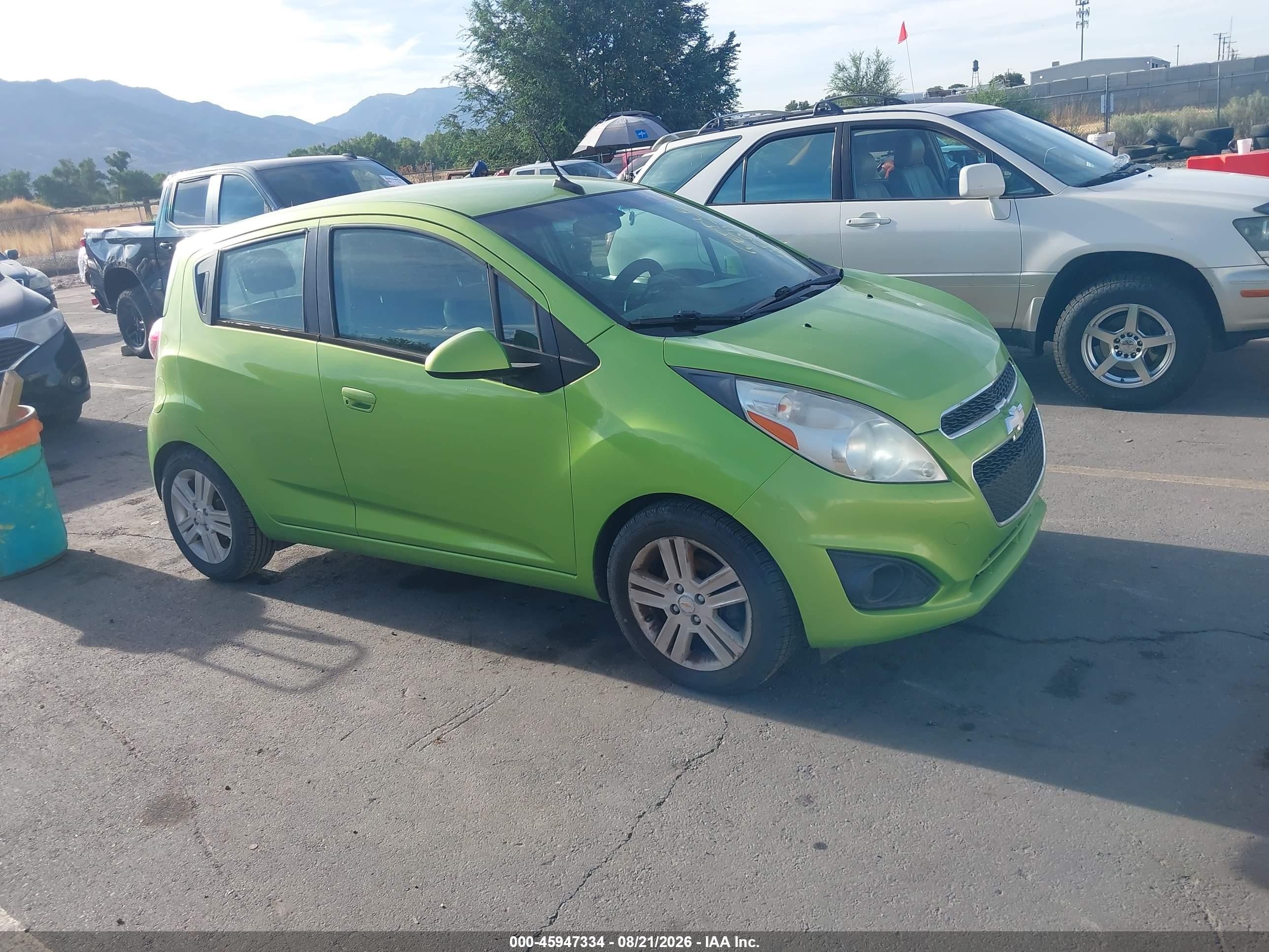 2014 Chevrolet Spark Ls Auto Зеленый vin: KL8CB6S9XEC497028