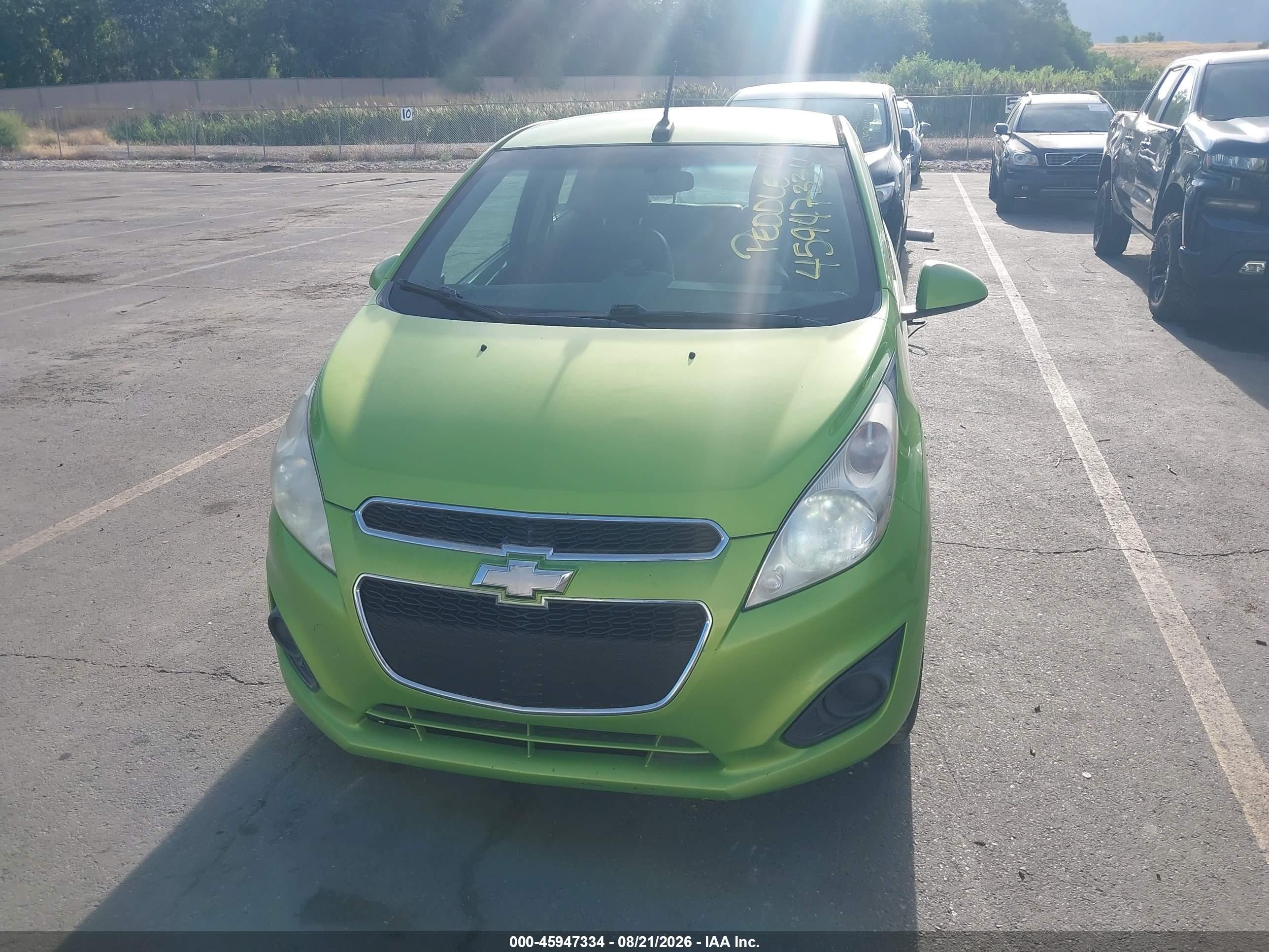 2014 Chevrolet Spark Ls Auto Зеленый vin: KL8CB6S9XEC497028