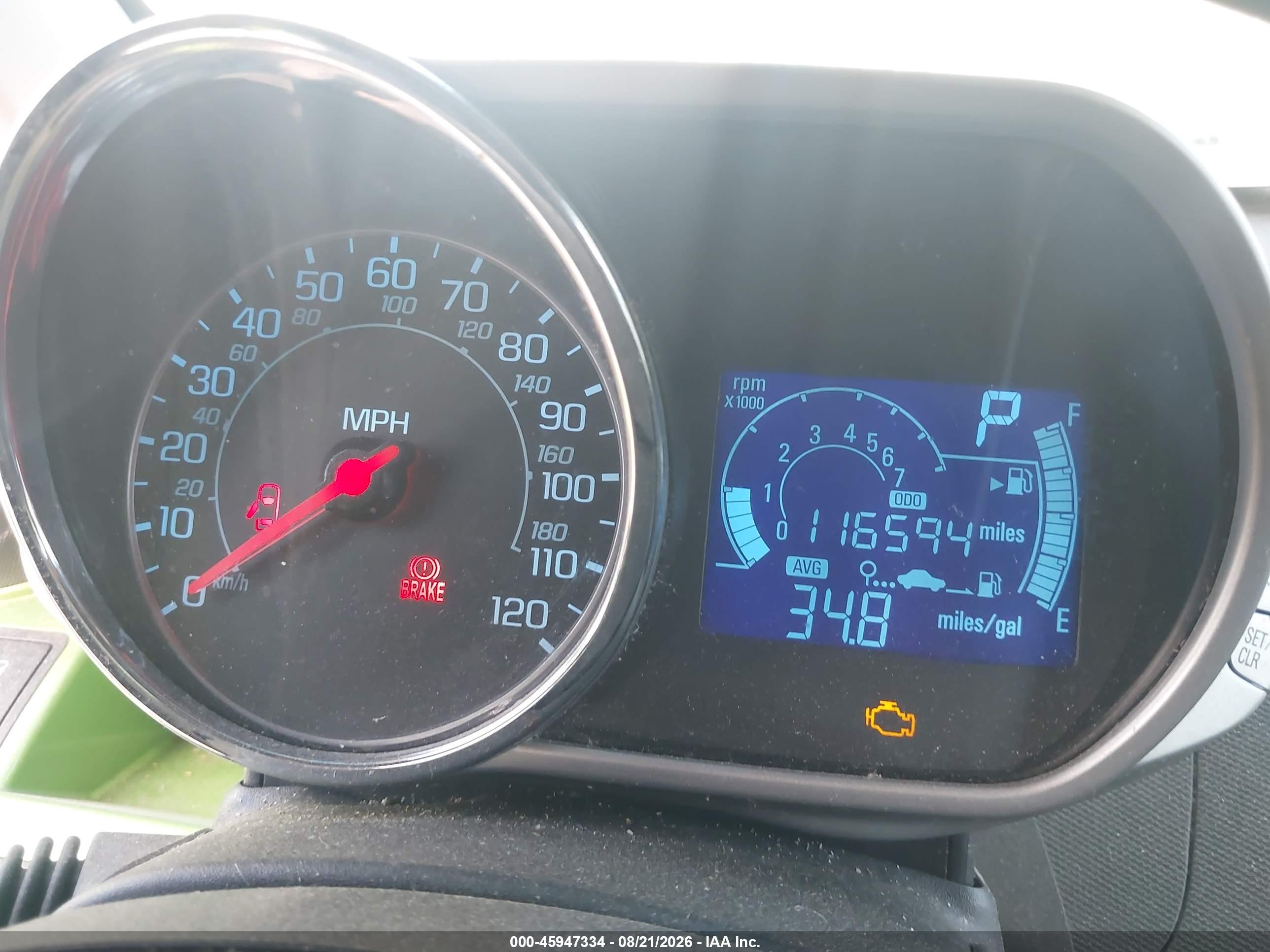 2014 Chevrolet Spark Ls Auto Зеленый vin: KL8CB6S9XEC497028