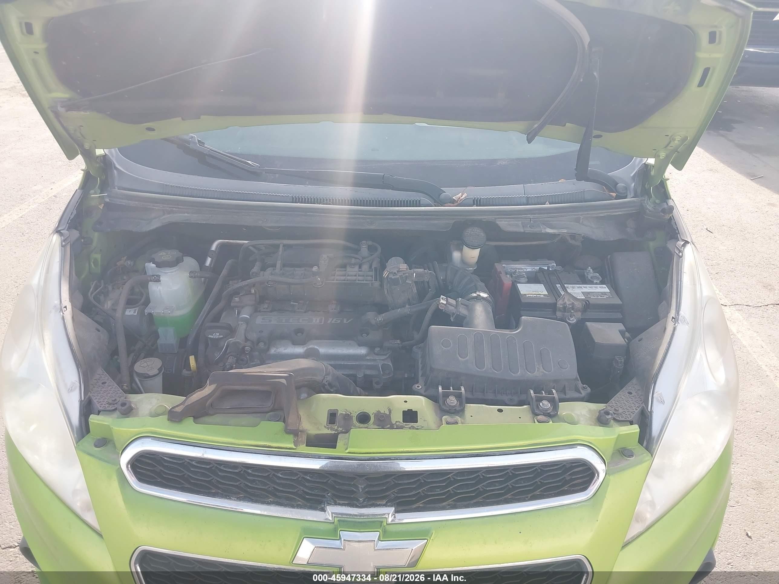 2014 Chevrolet Spark Ls Auto Зеленый vin: KL8CB6S9XEC497028