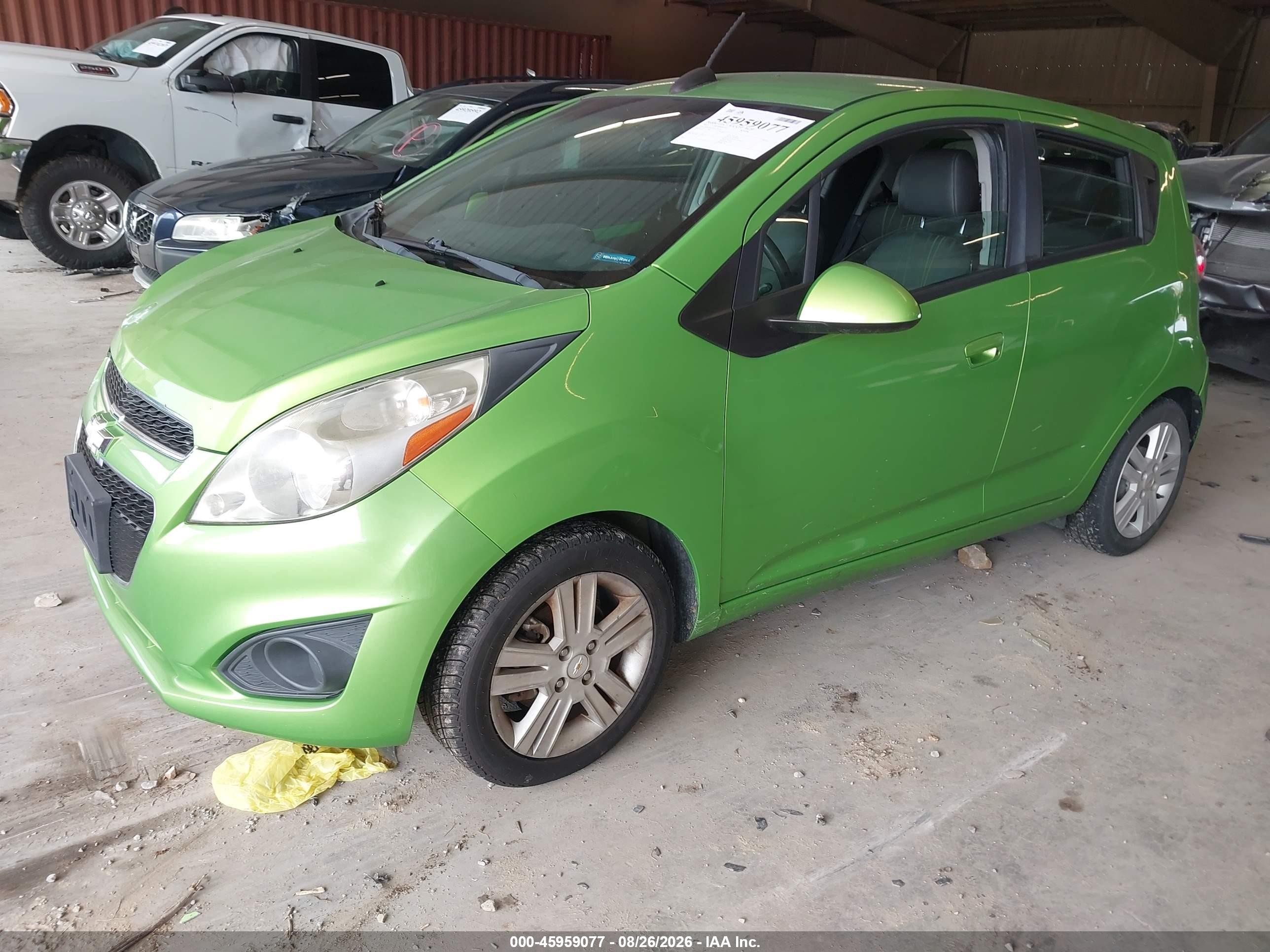 2015 Chevrolet Spark Ls Cvt Green vin: KL8CB6S9XFC727247