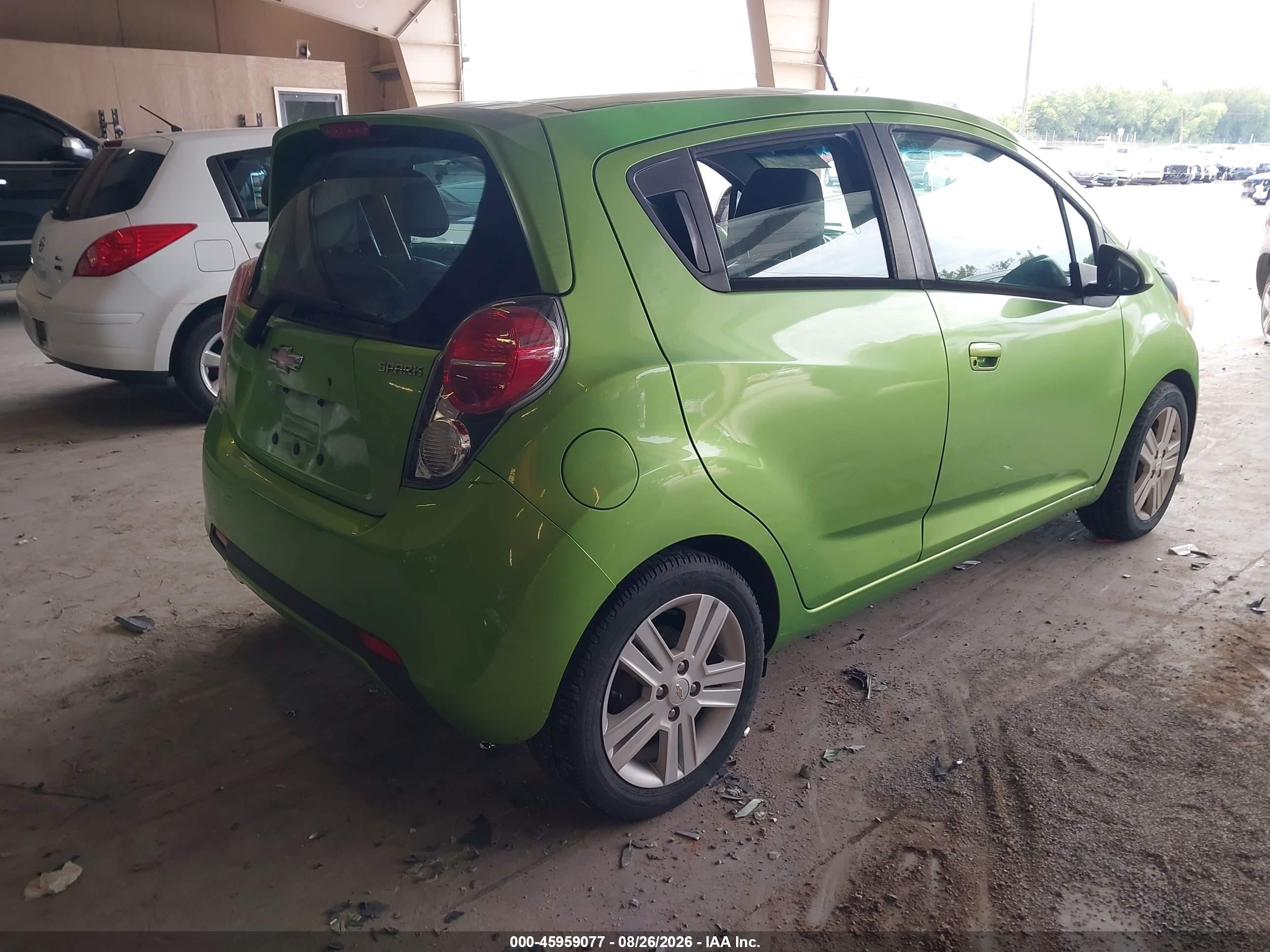 2015 Chevrolet Spark Ls Cvt Green vin: KL8CB6S9XFC727247