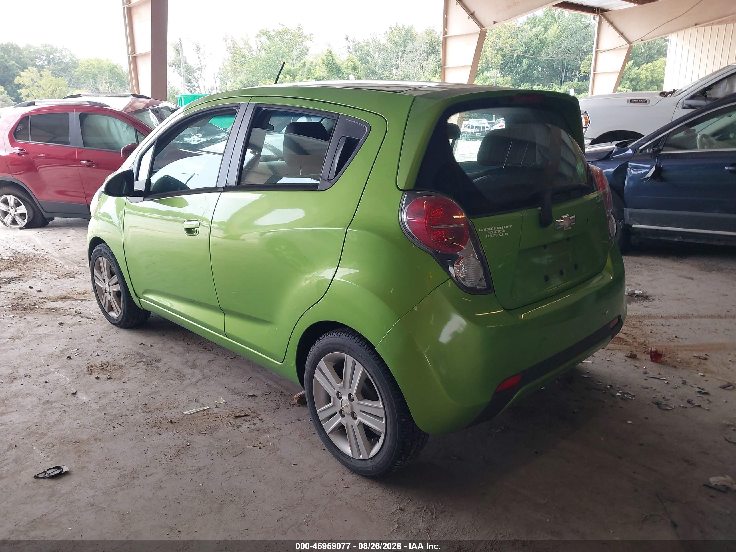 2015 Chevrolet Spark Ls Cvt Green vin: KL8CB6S9XFC727247
