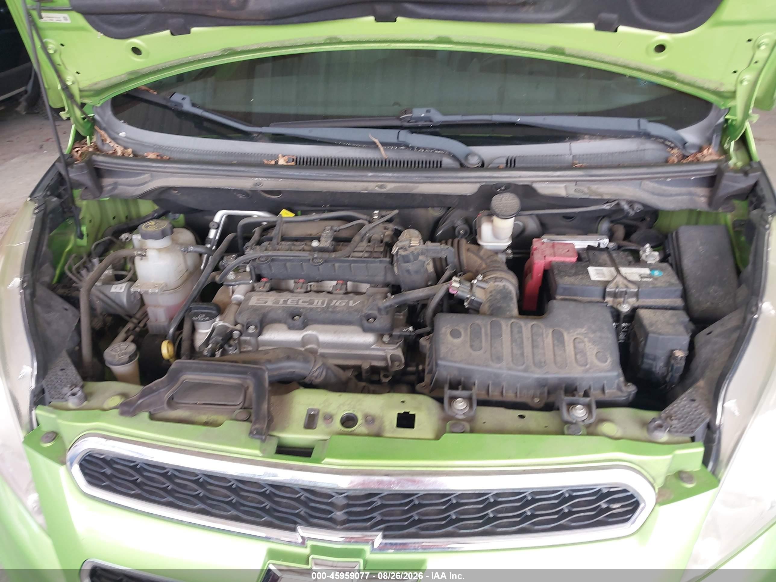 2015 Chevrolet Spark Ls Cvt Green vin: KL8CB6S9XFC727247