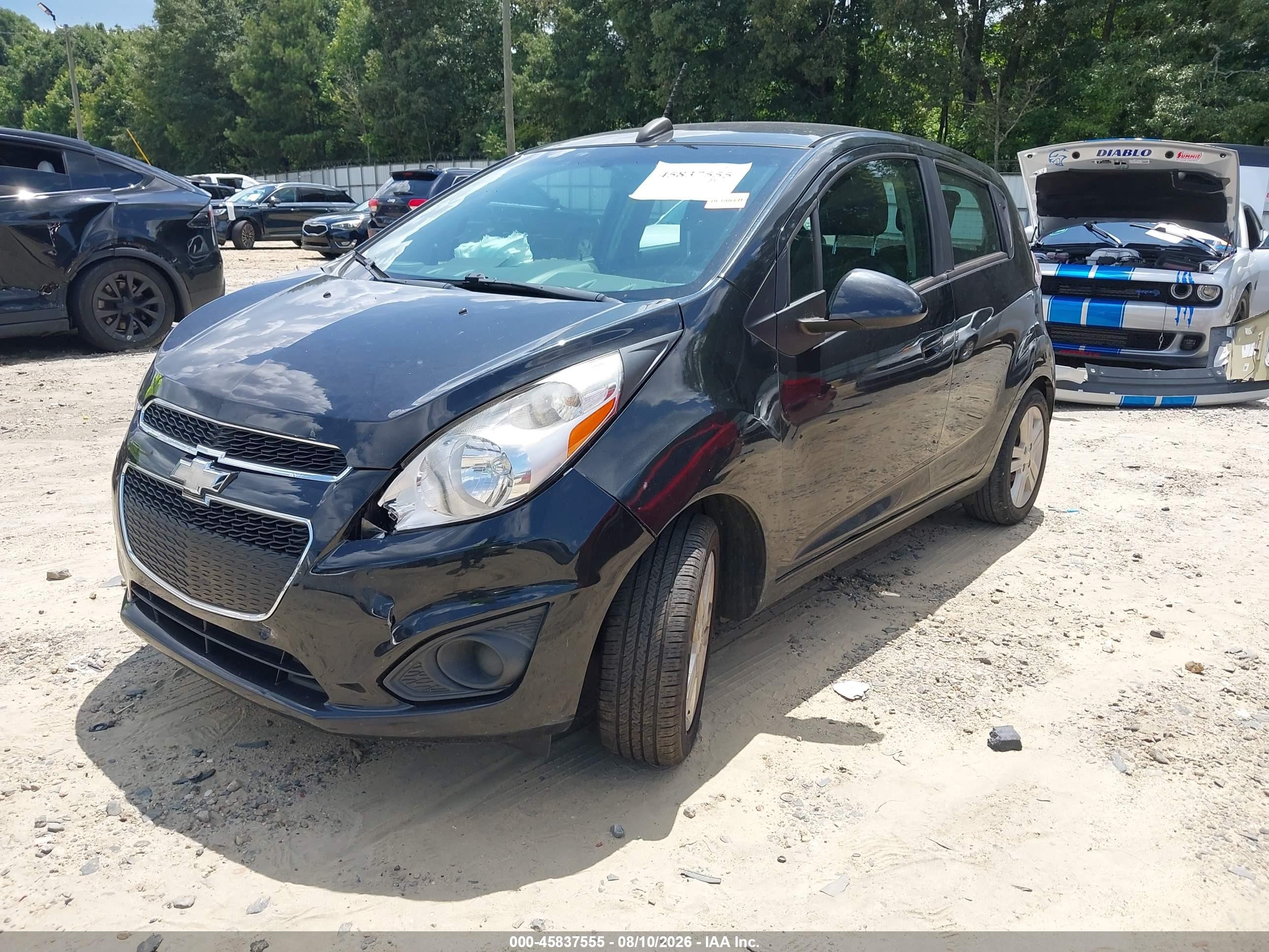 2015 Chevrolet Spark Ls Cvt Black vin: KL8CB6S9XFC739284