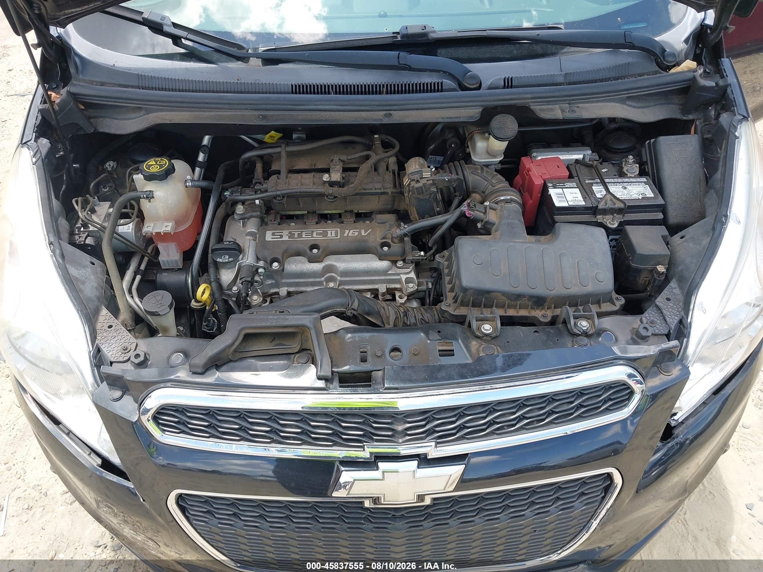 2015 Chevrolet Spark Ls Cvt Black vin: KL8CB6S9XFC739284