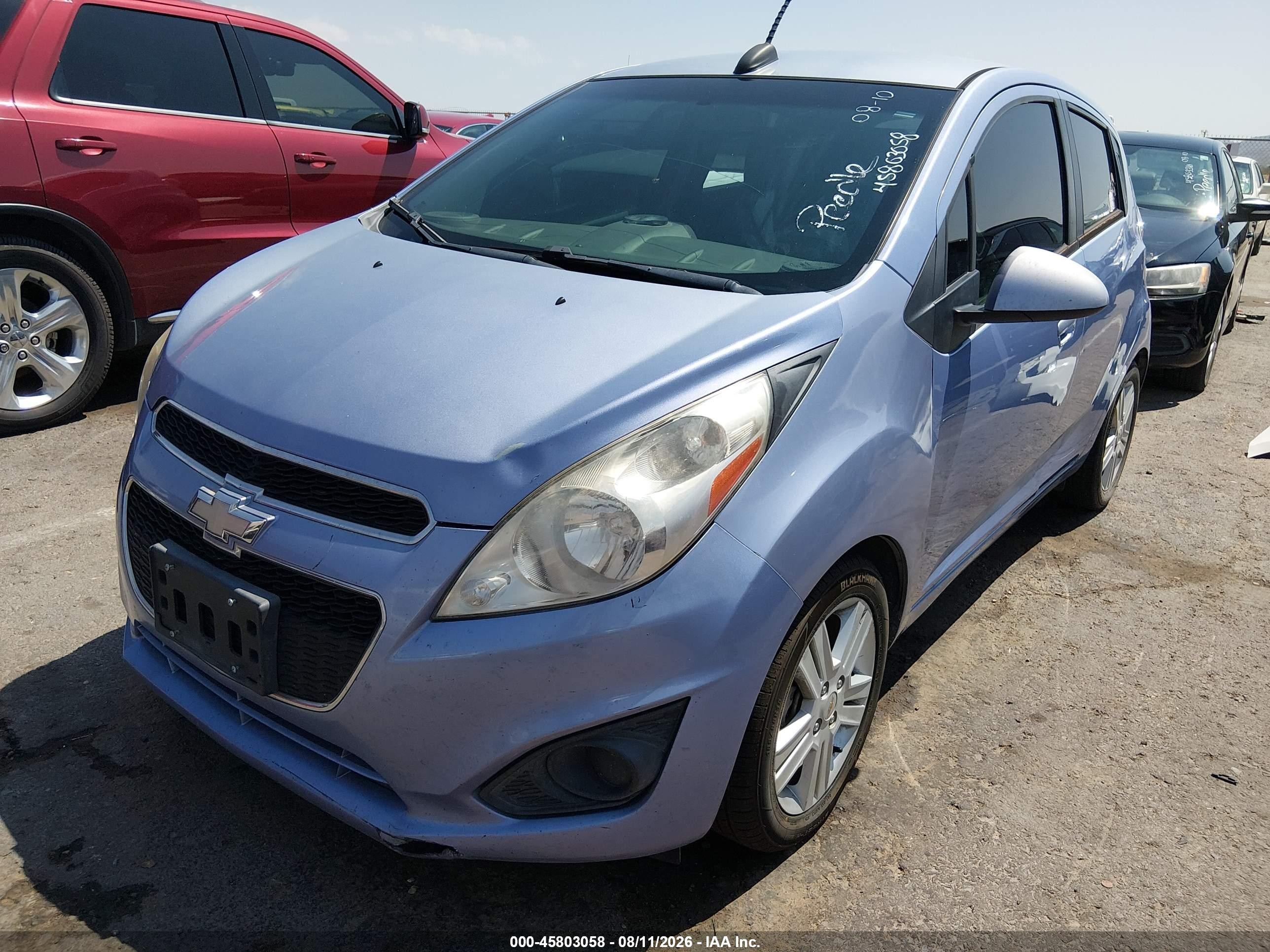 2015 Chevrolet Spark Ls Cvt Light Blue vin: KL8CB6S9XFC754674