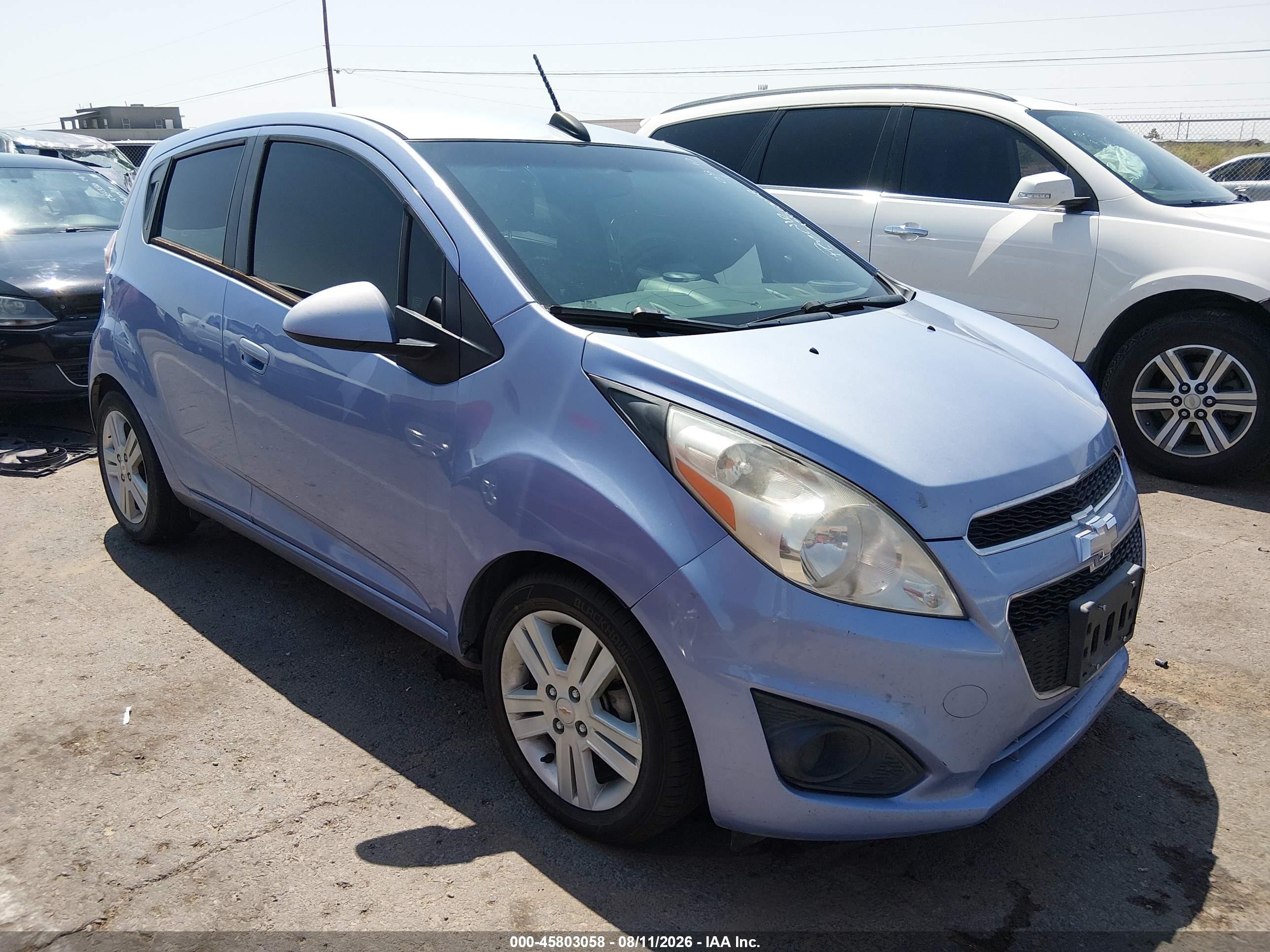 2015 Chevrolet Spark Ls Cvt Light Blue vin: KL8CB6S9XFC754674