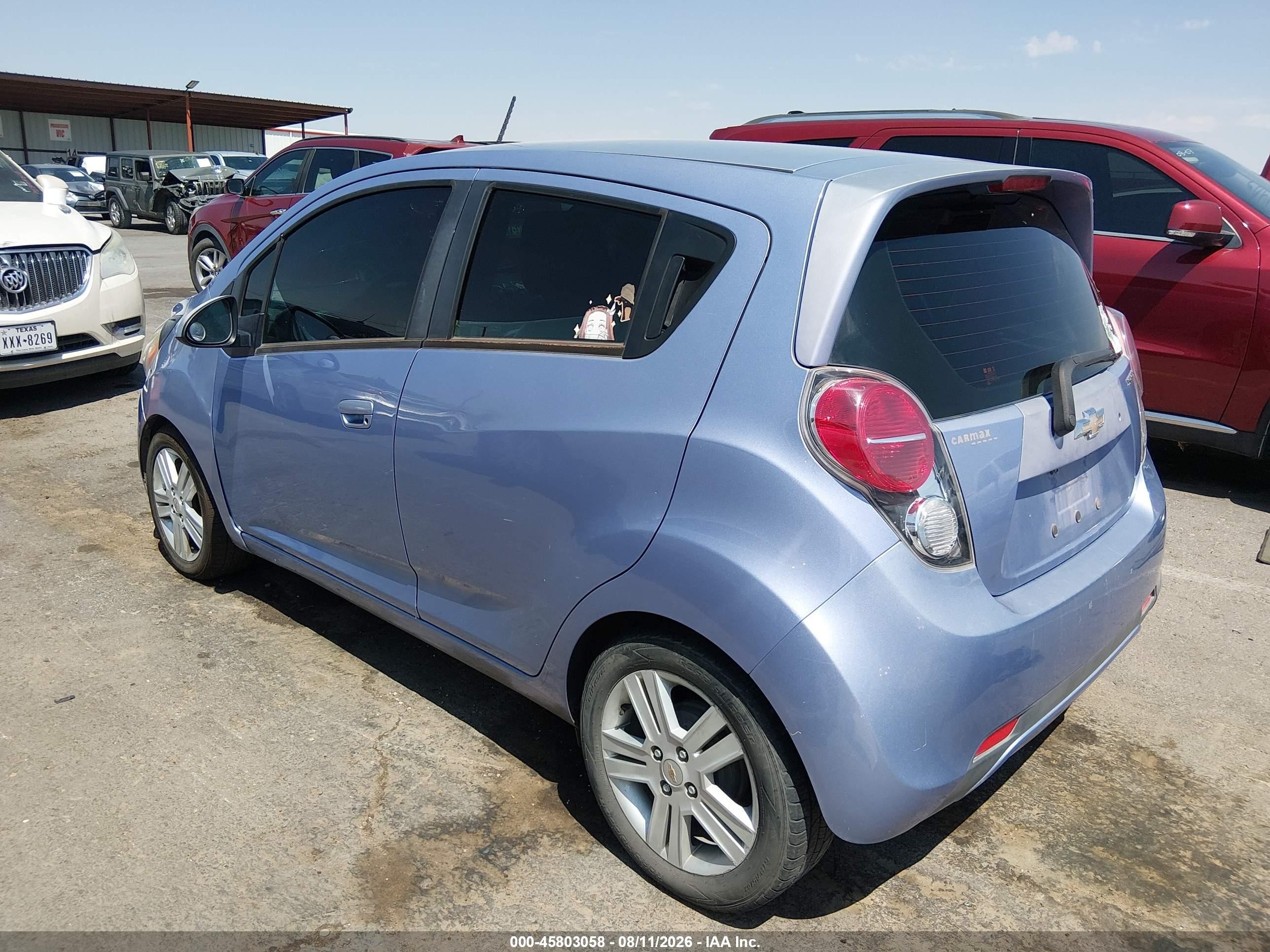 2015 Chevrolet Spark Ls Cvt Light Blue vin: KL8CB6S9XFC754674
