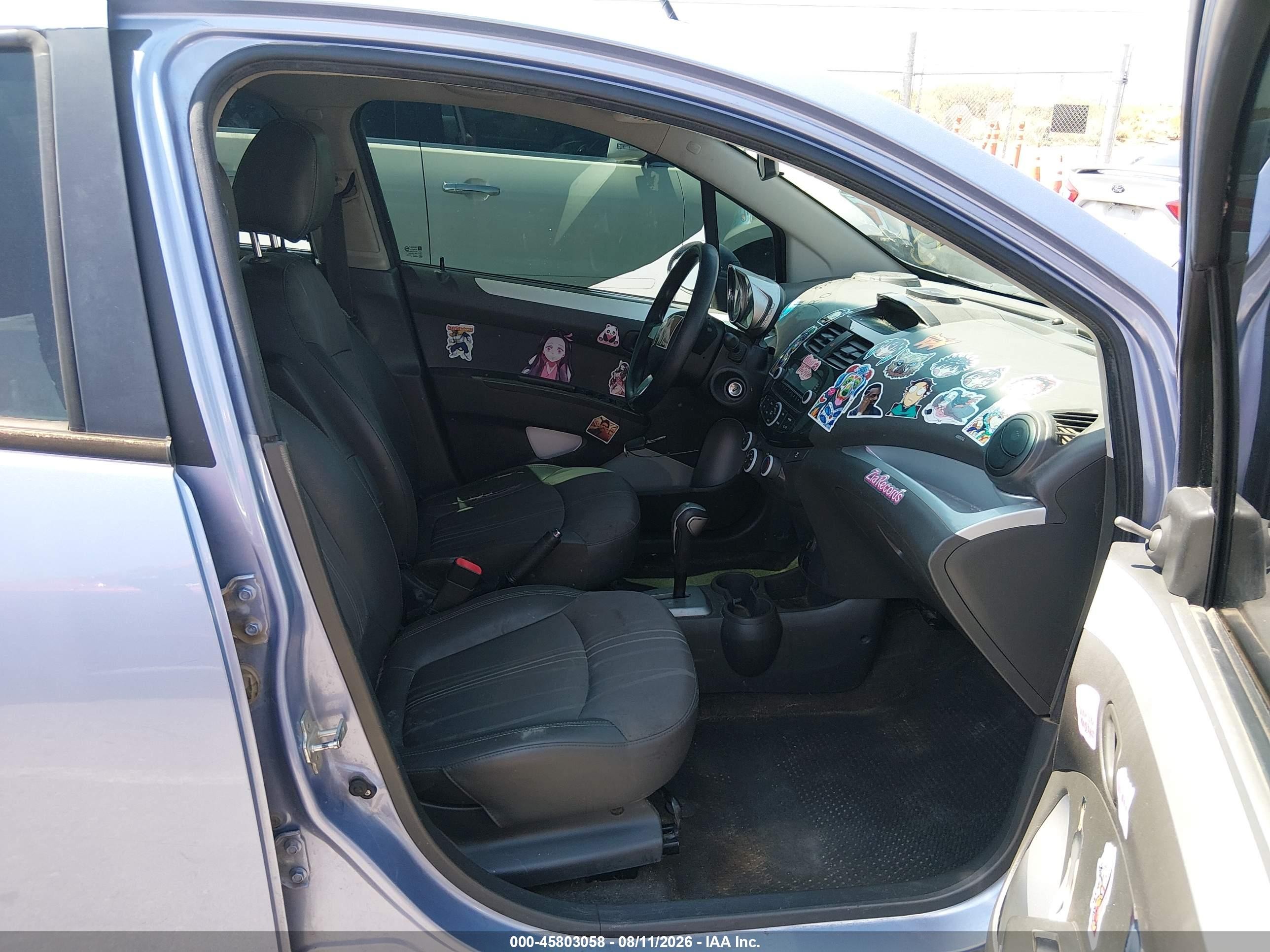 2015 Chevrolet Spark Ls Cvt Light Blue vin: KL8CB6S9XFC754674