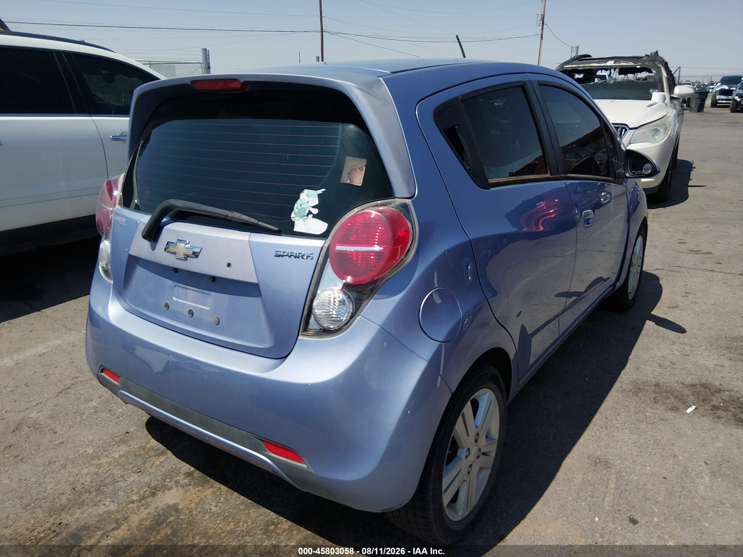 2015 Chevrolet Spark Ls Cvt Light Blue vin: KL8CB6S9XFC754674