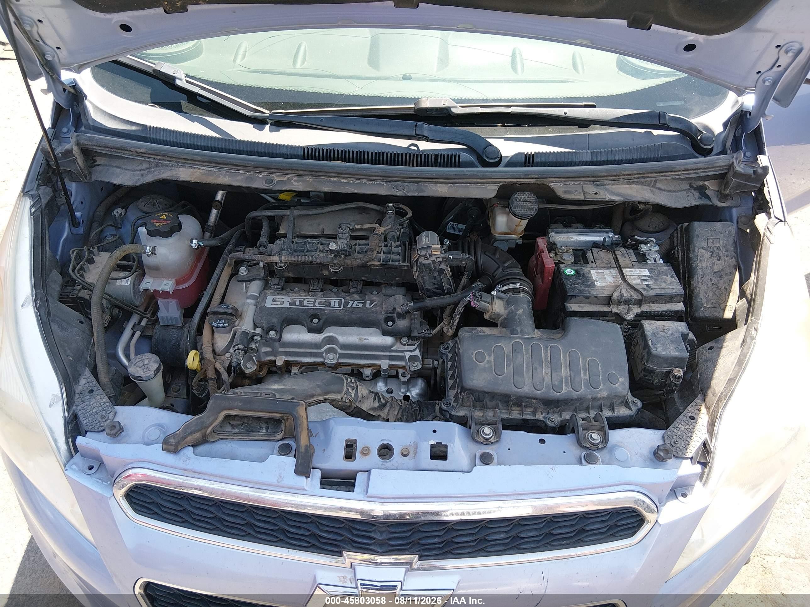 2015 Chevrolet Spark Ls Cvt Light Blue vin: KL8CB6S9XFC754674