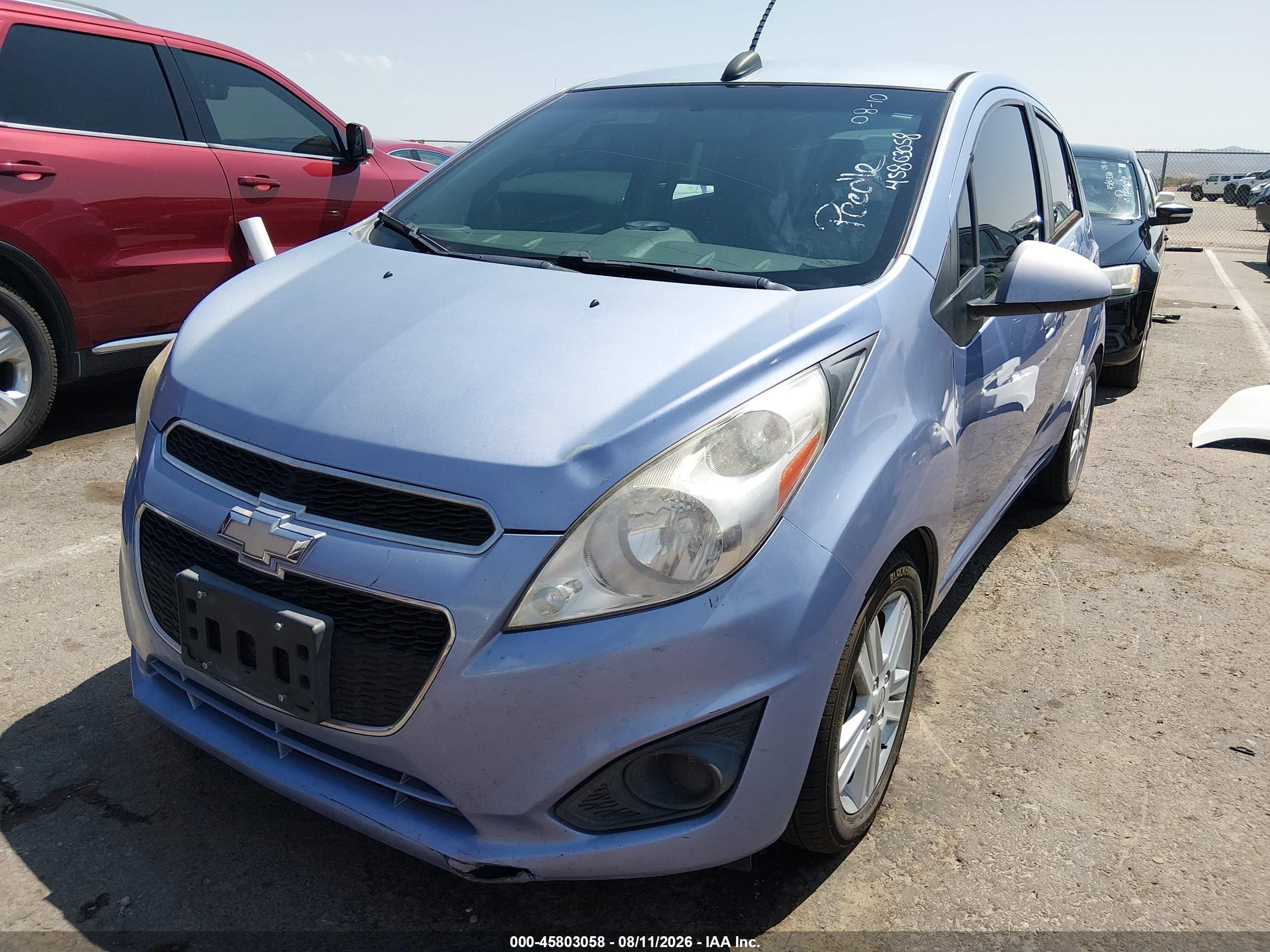 2015 Chevrolet Spark Ls Cvt Light Blue vin: KL8CB6S9XFC754674