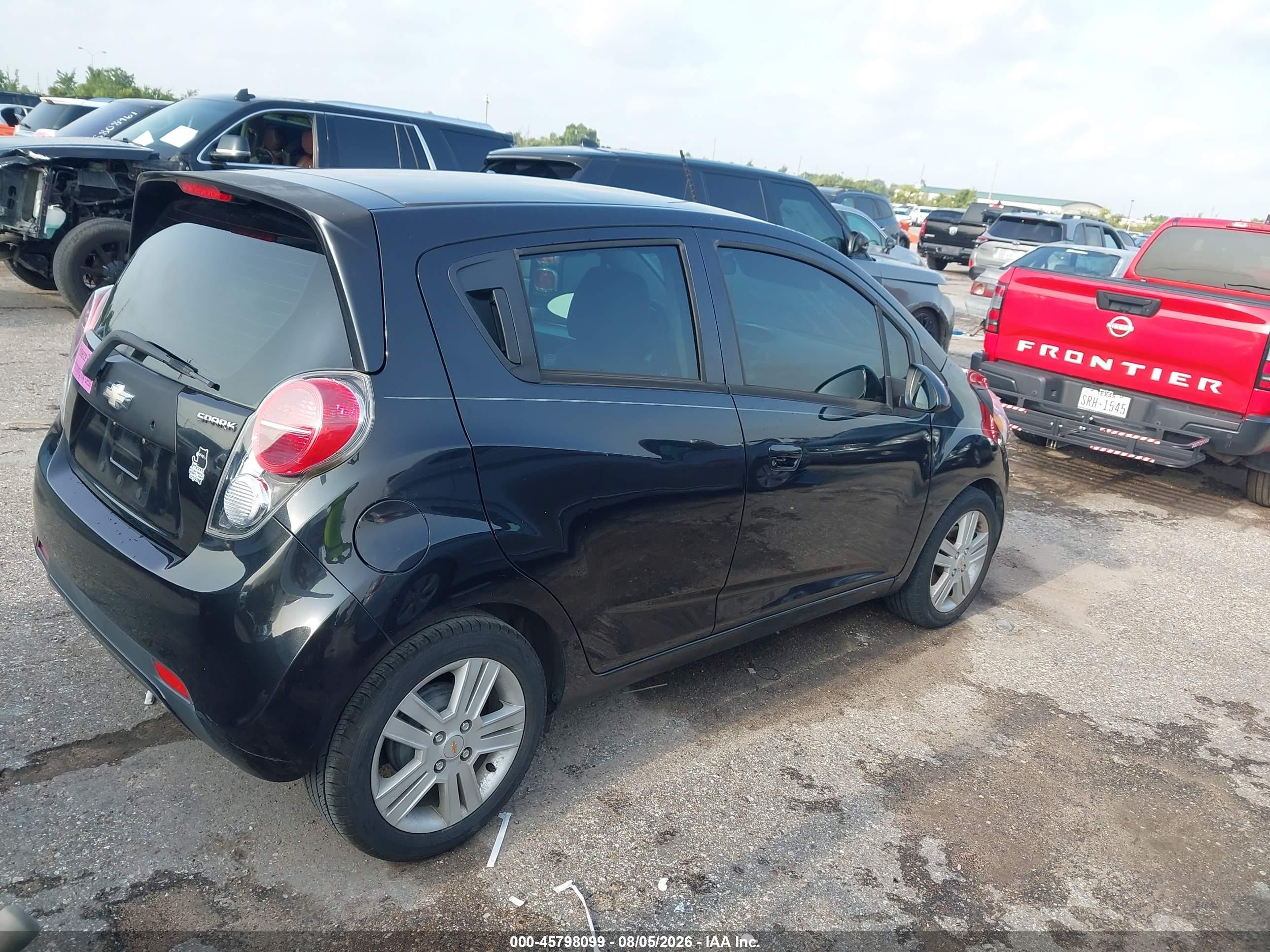 2015 Chevrolet Spark Ls Cvt Black vin: KL8CB6S9XFC798240