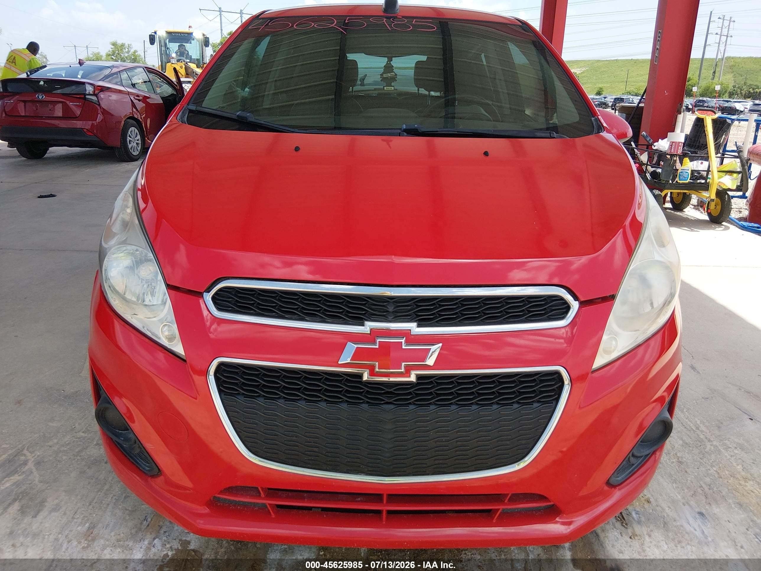 2015 Chevrolet Spark Ls Cvt Red vin: KL8CB6S9XFC804926
