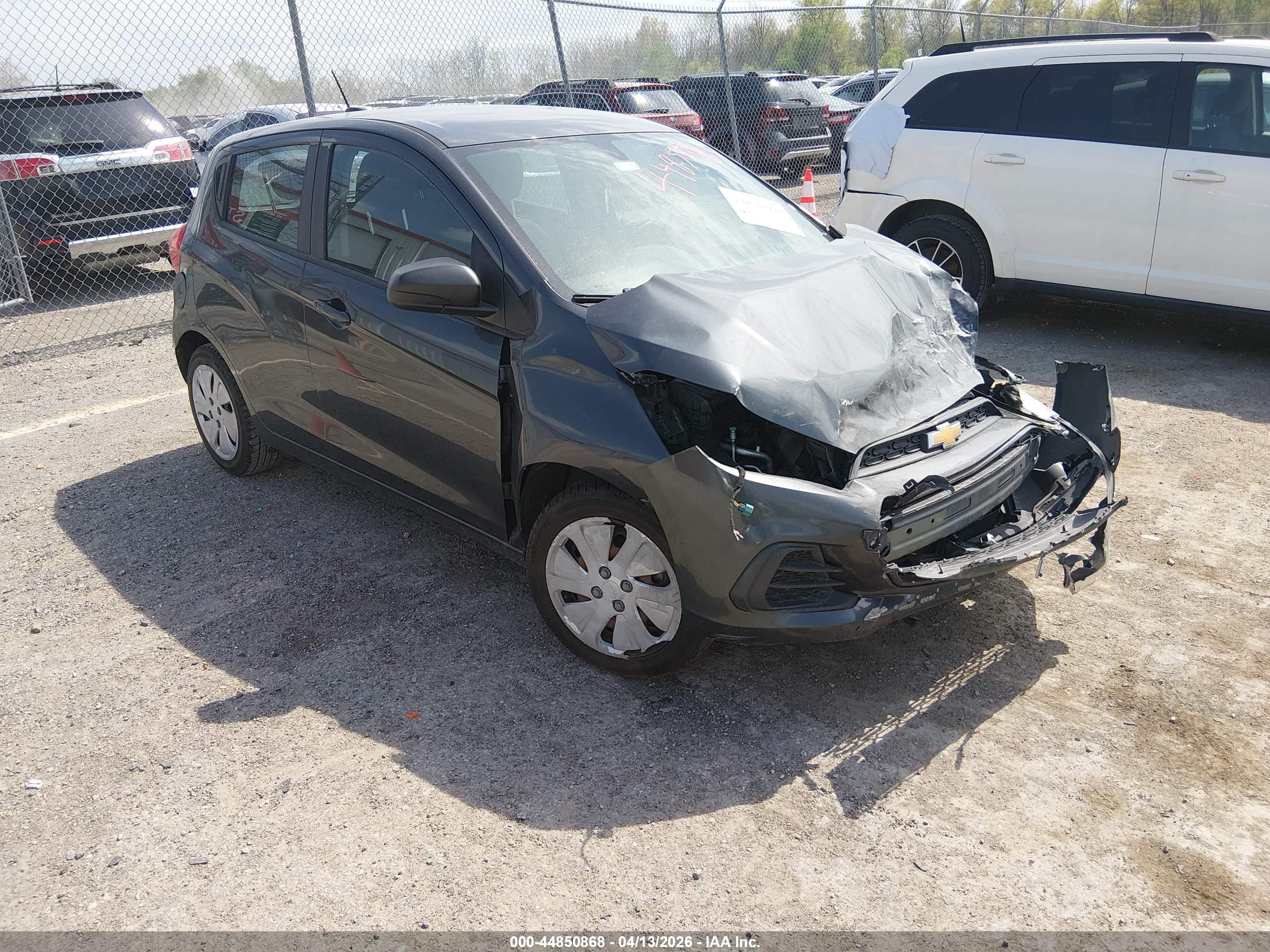 2017 Chevrolet Spark Ls Cvt Gray vin: KL8CB6SA0HC754471